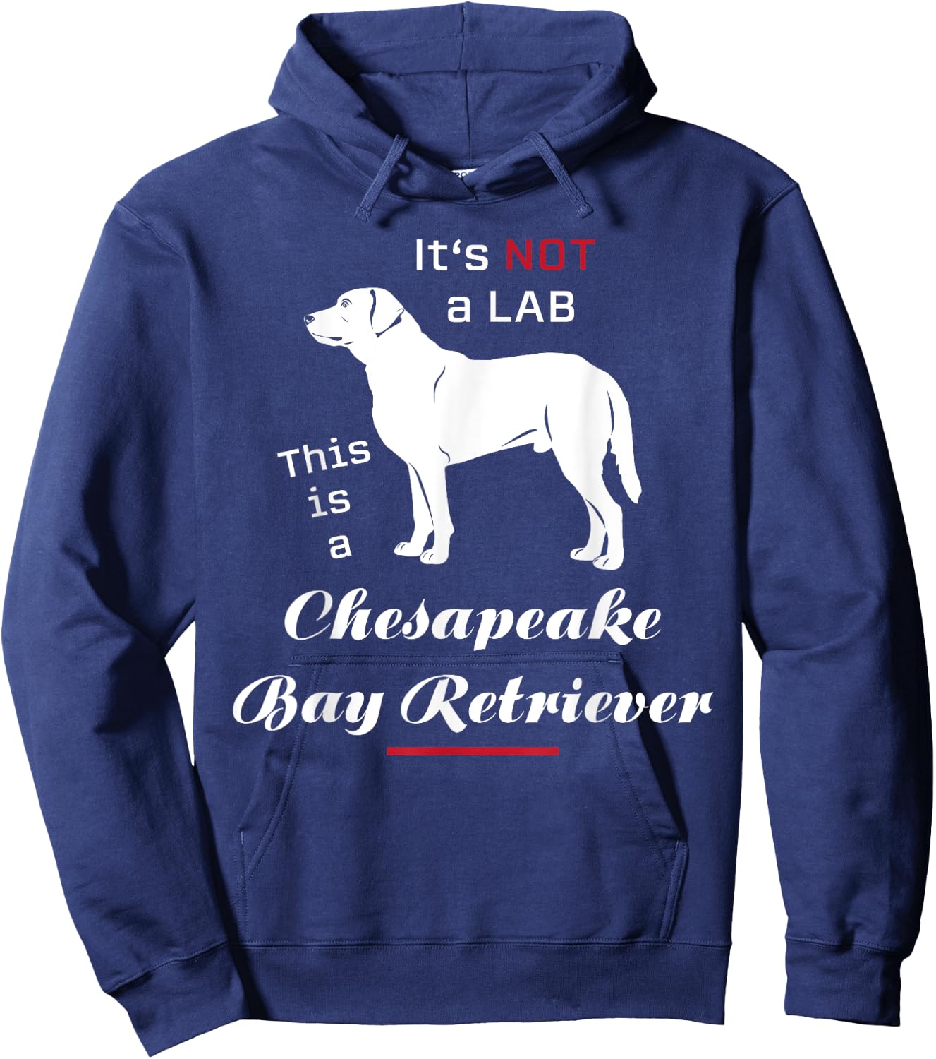 It's not a Lab this is a Chesapeake Bay Retriever Hoodie - Hoodie | Navy
