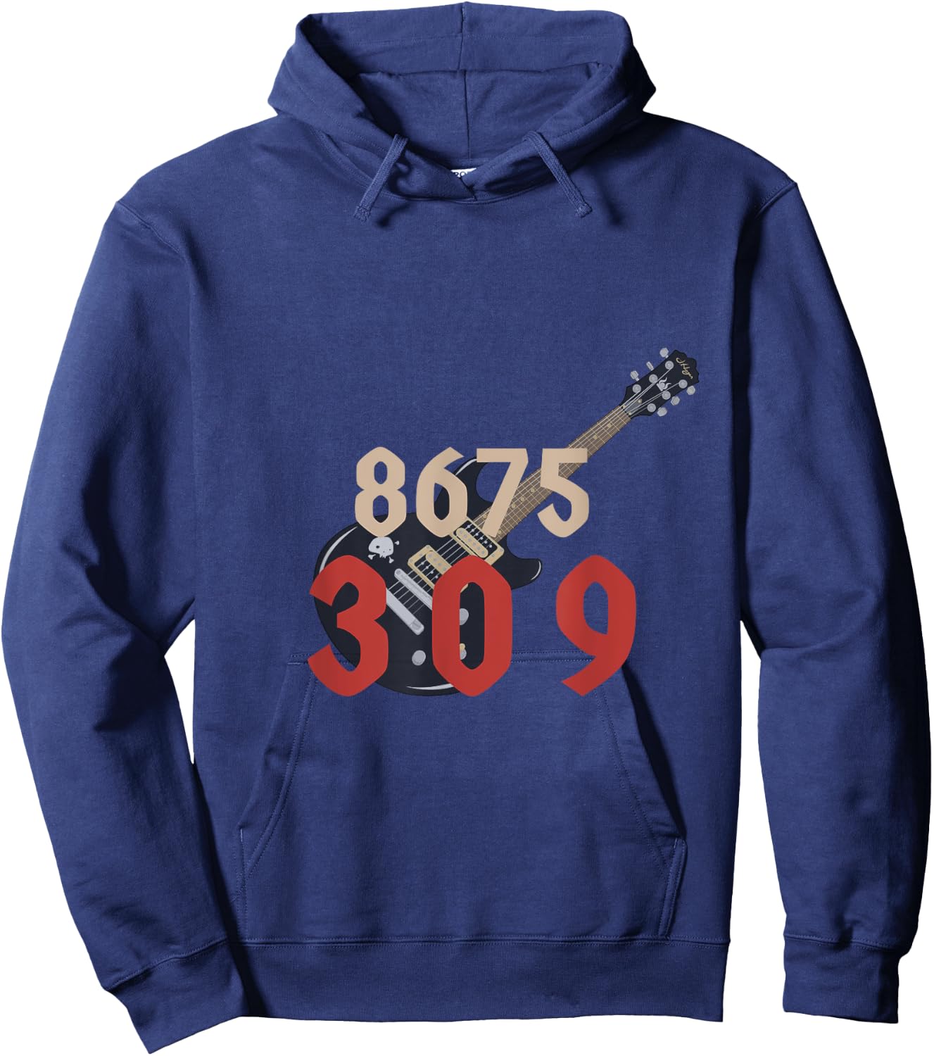 8675309 Guitar Hoodie - Hoodie | Navy