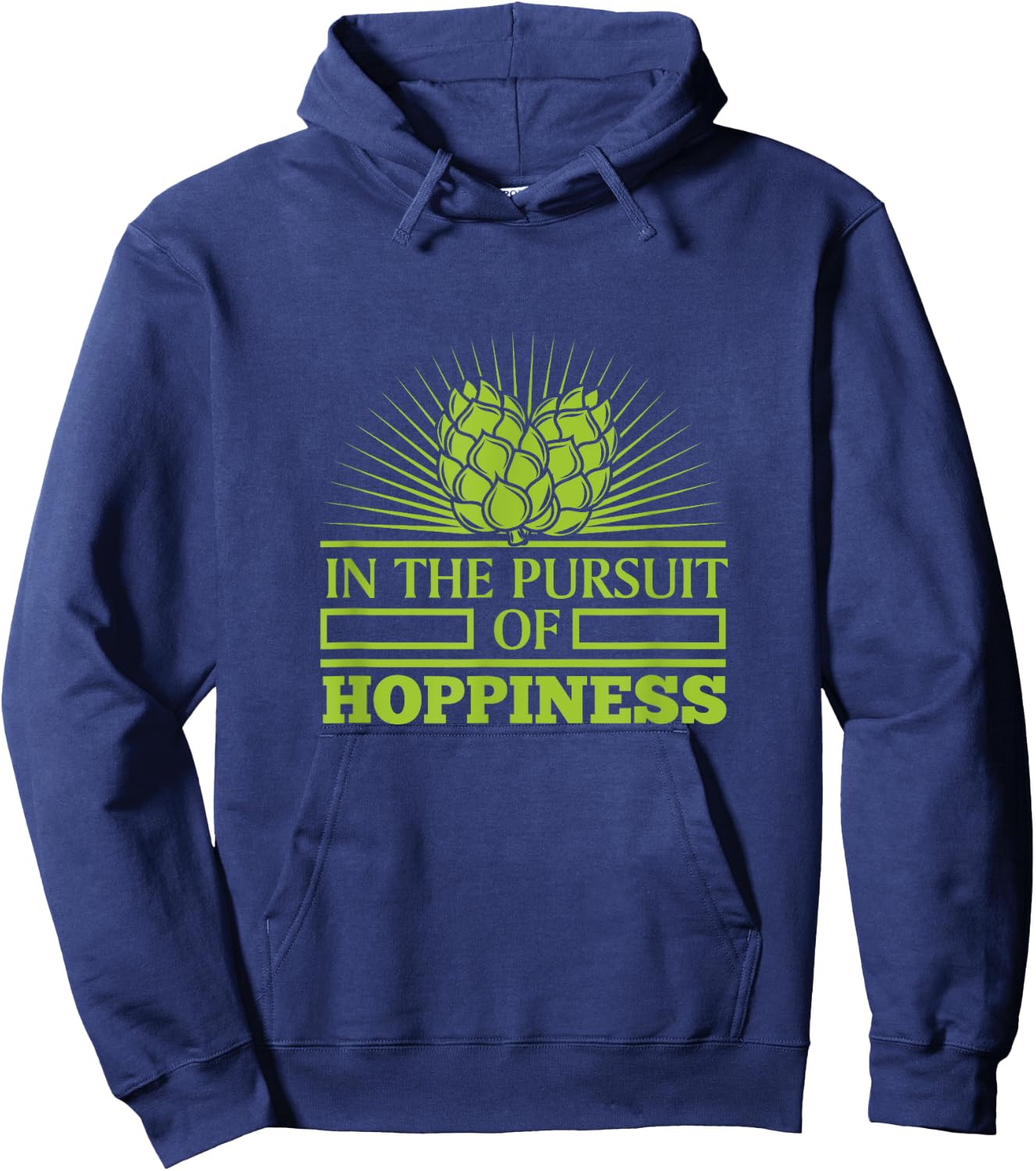 Funny Craft Beer IPA In Pursuit of Hoppiness Brewer Gift Men Hoodie - Hoodie | Navy