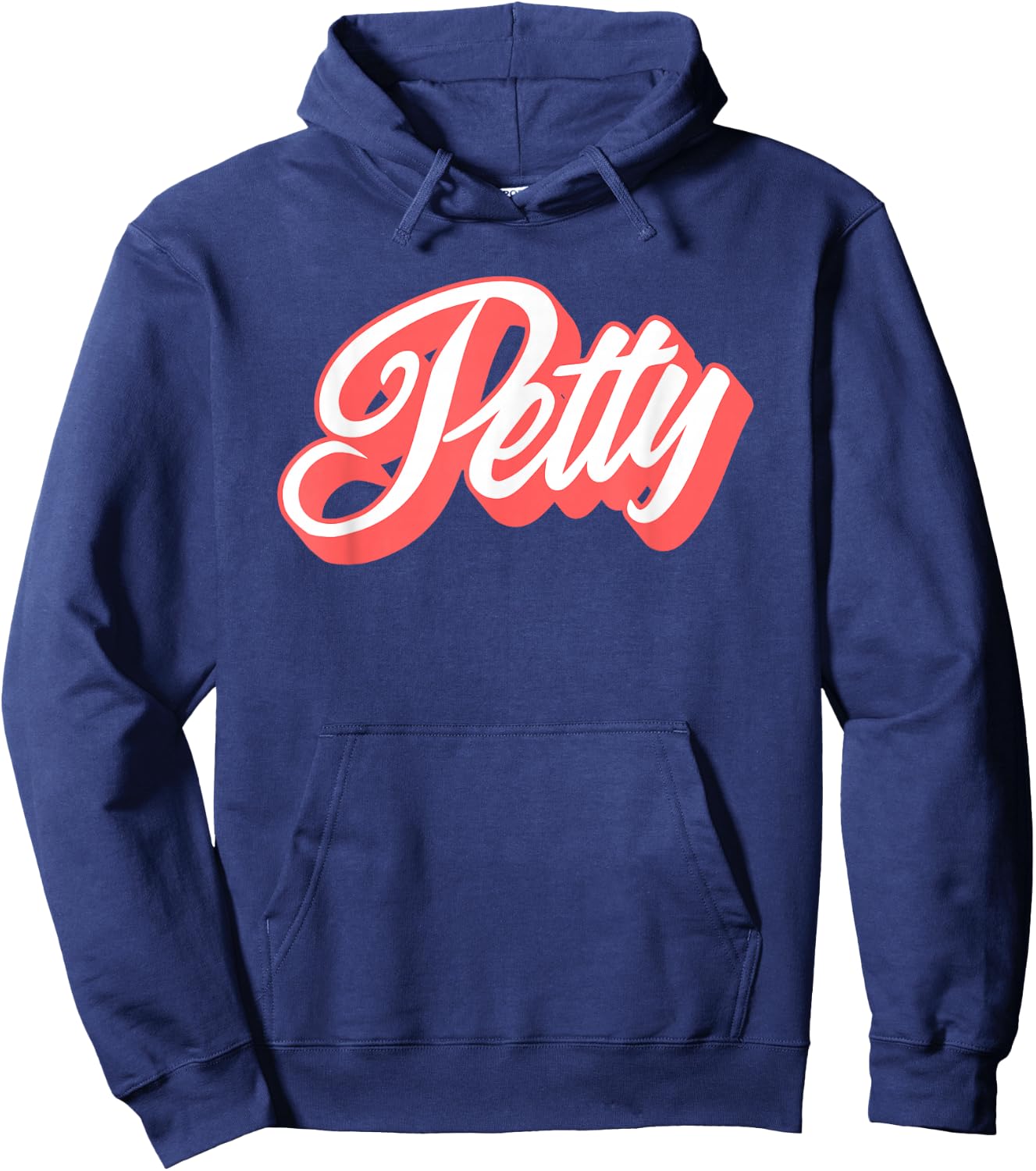 Styleuniversal Women's Petty Funny Cartoon Letter Print , Black, Small Hoodie - Hoodie | Navy
