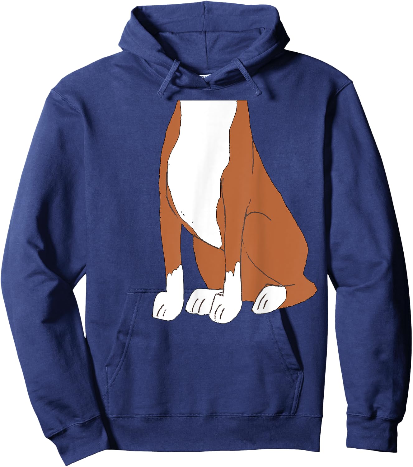 Halloween Boxer Dog Breed Body Costume Shirts for Kids Hoodie - Hoodie | Navy