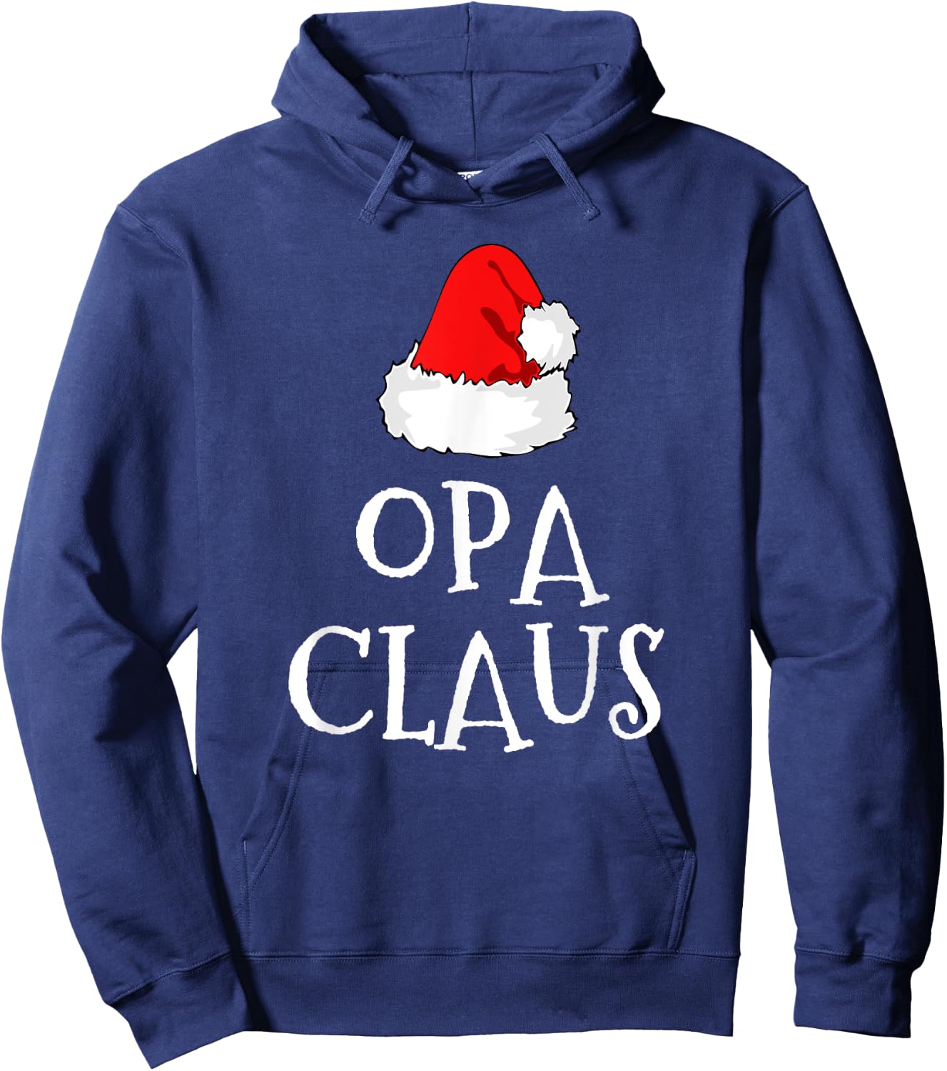 Opa Claus Christmas Santa's Pajama Family Matching Hoodie - Hoodie | Navy