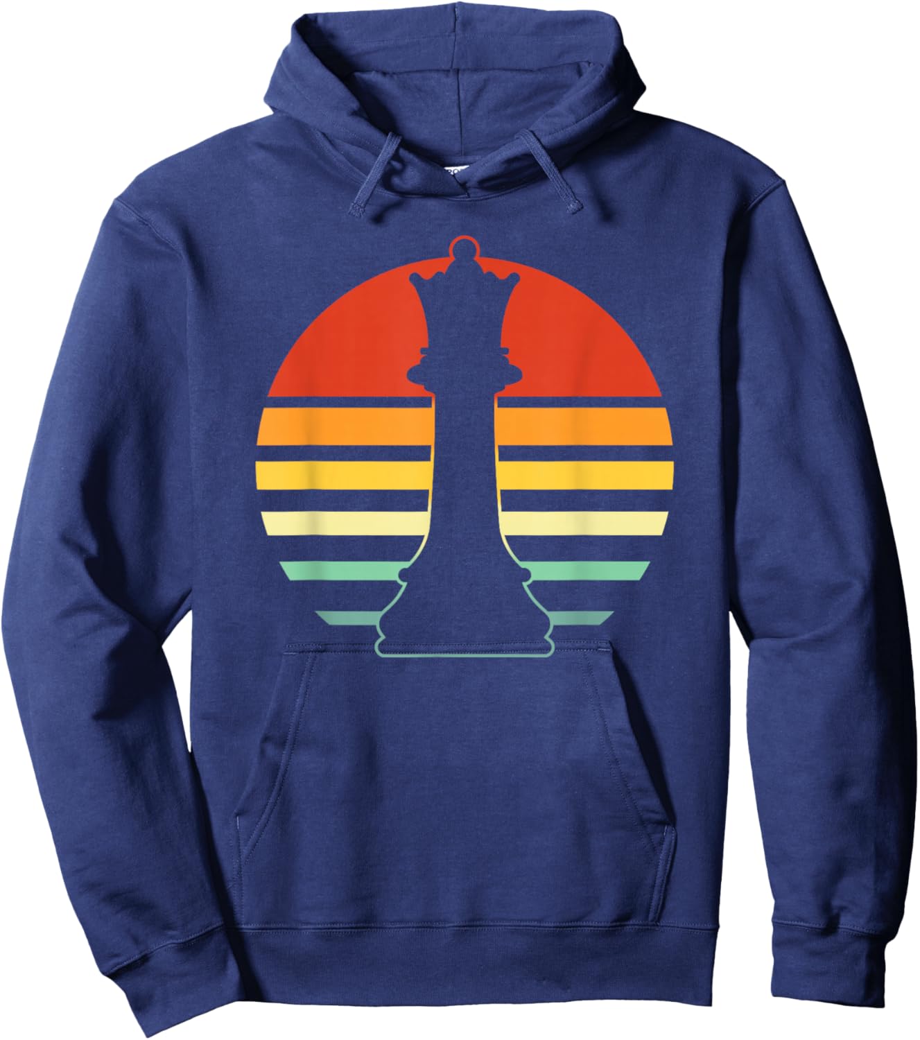 Retro Chess Queen Hoodie - Hoodie | Navy