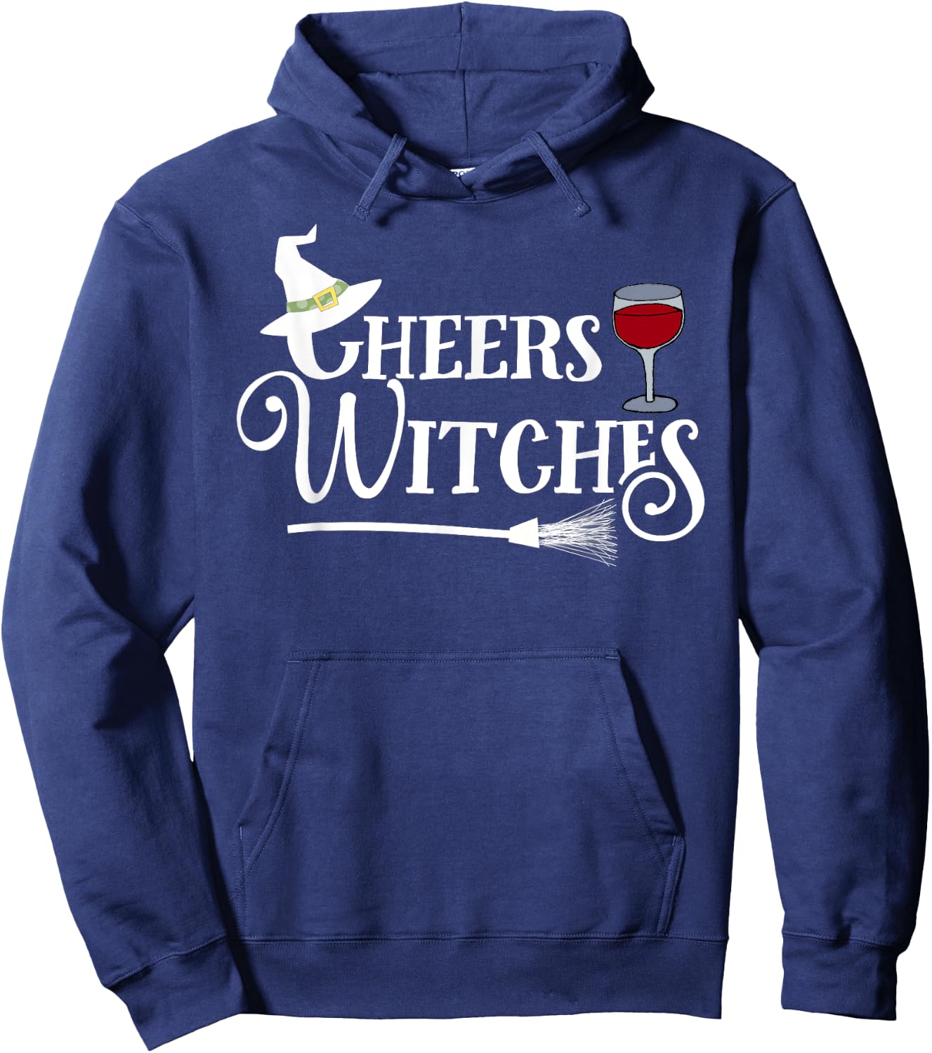 Cheers Witches! - Fun Witch Halloween Shirt Hoodie - Hoodie | Navy