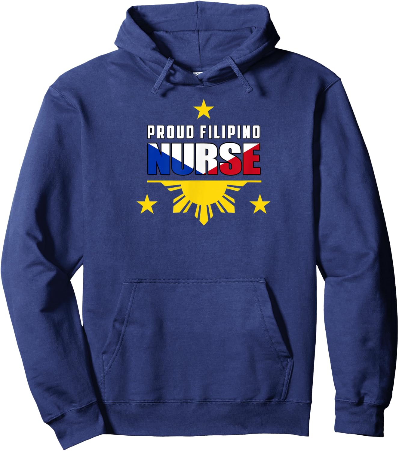 Proud Filipino Nurse Shirt Hoodie - Hoodie | Navy