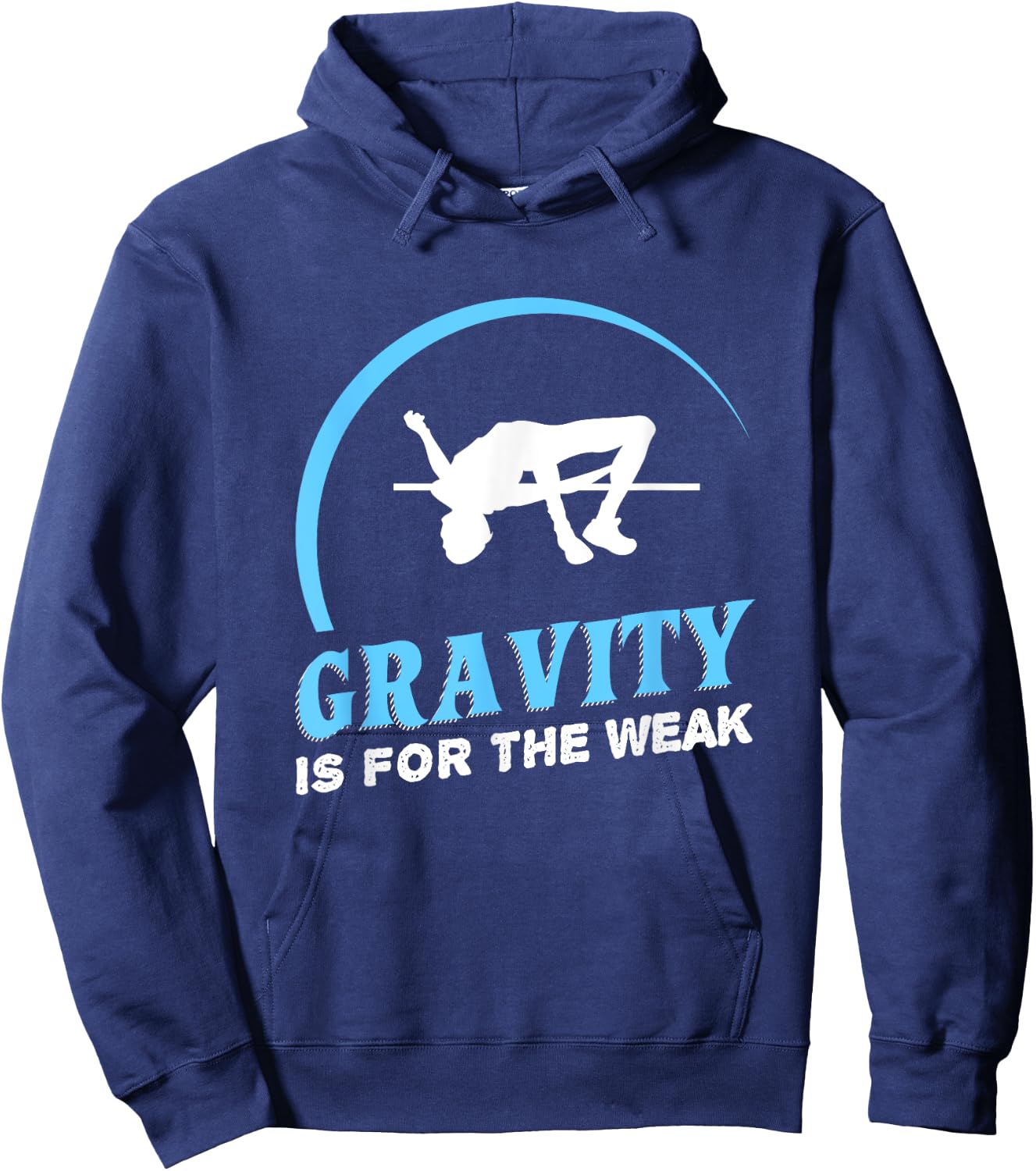 Gravity Is For The Weak High Jump Track Hoodie - Hoodie | Navy