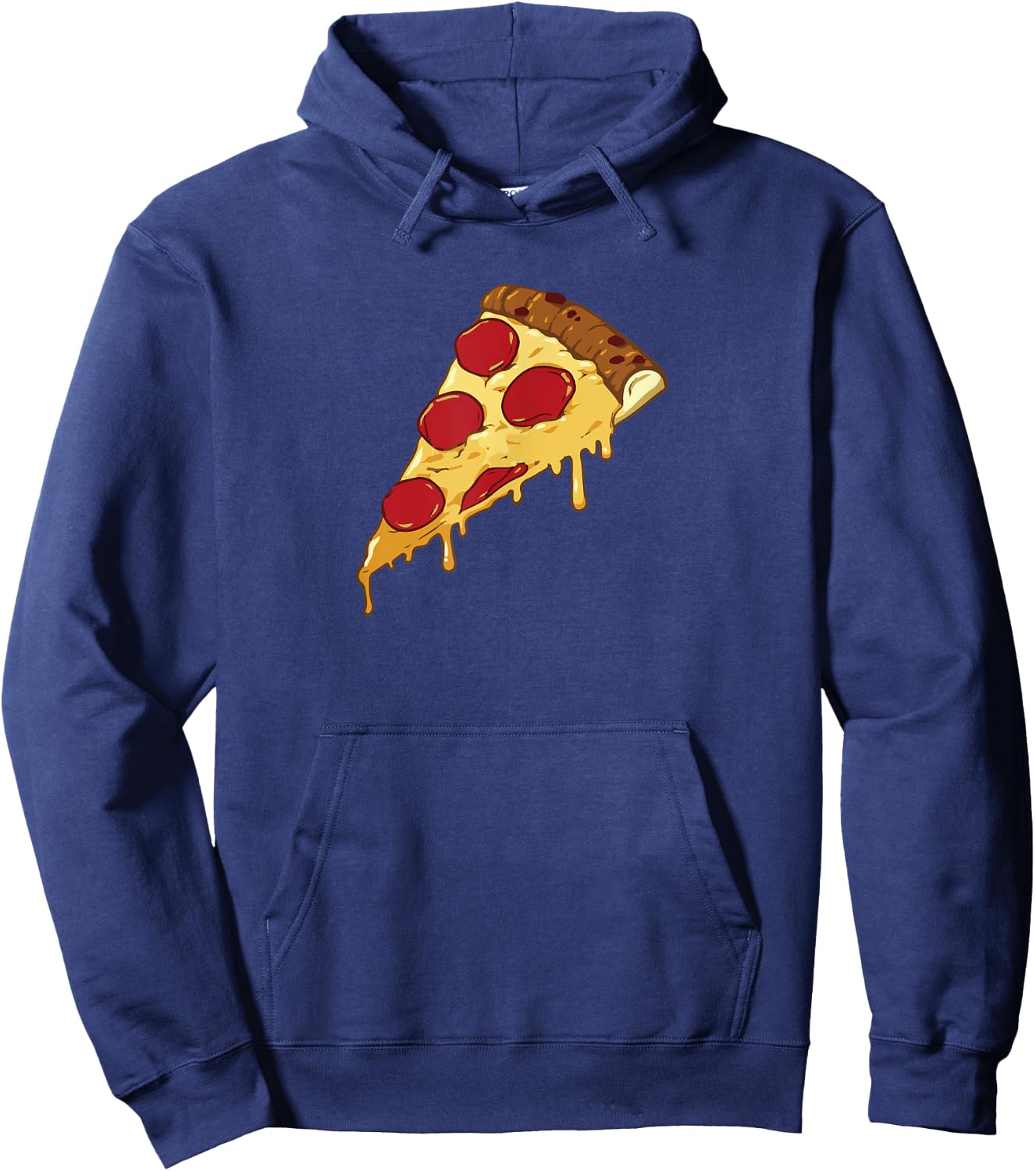 Funny Cheesy Pepperoni Pizza Slice T Shirt for Pizza Lovers Hoodie - Hoodie | Navy