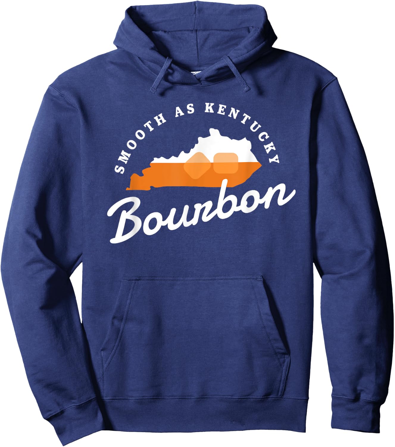Funny Bourbon Drinker Smooth As Kentucky Bourbon Whiskey Hoodie - Hoodie | Navy