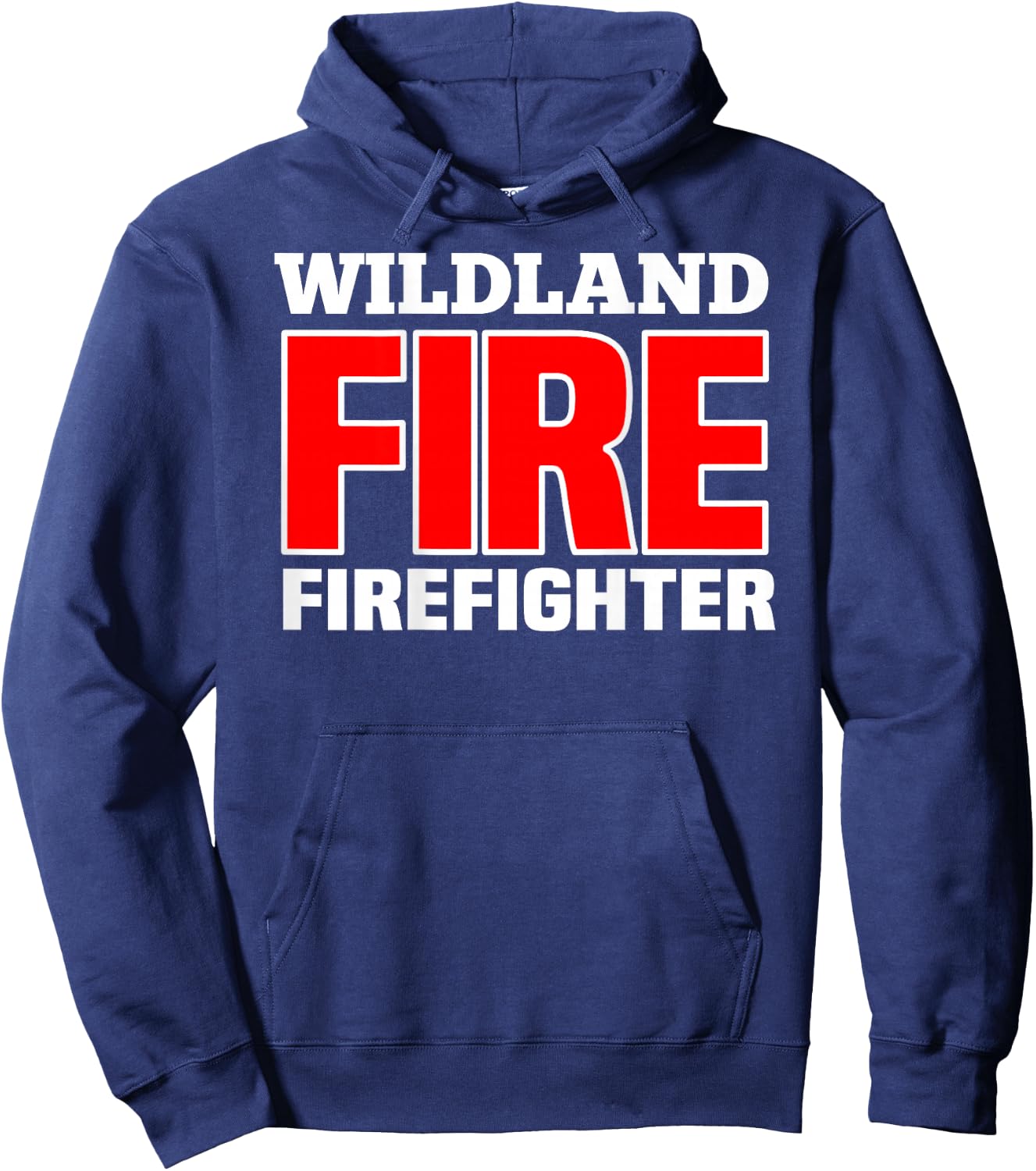 Wildland Fire Rescue Department Firefighters Firemen Uniform Hoodie - Hoodie | Navy