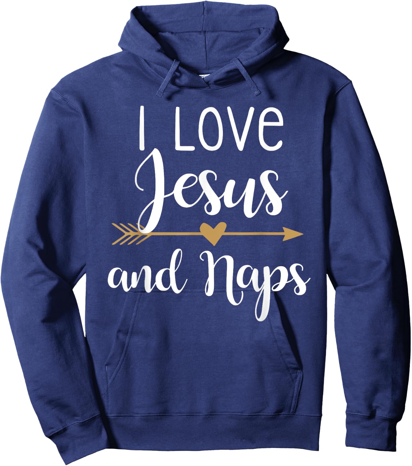 I Love Jesus And Naps Hoodie - Hoodie | Navy