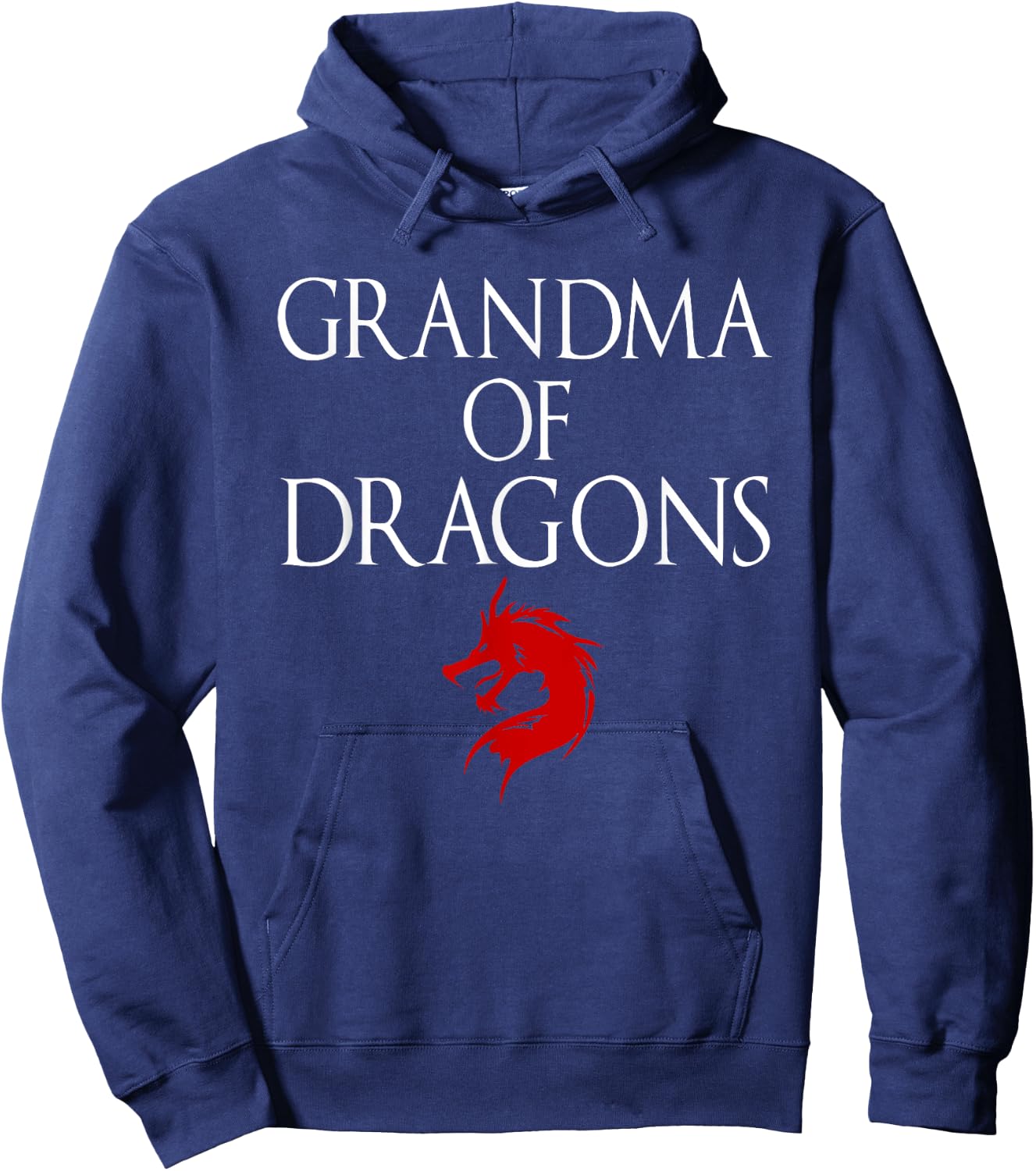 Best Grandma Of Dragons - Funny Grandmother Gift Hoodie - Hoodie | Navy