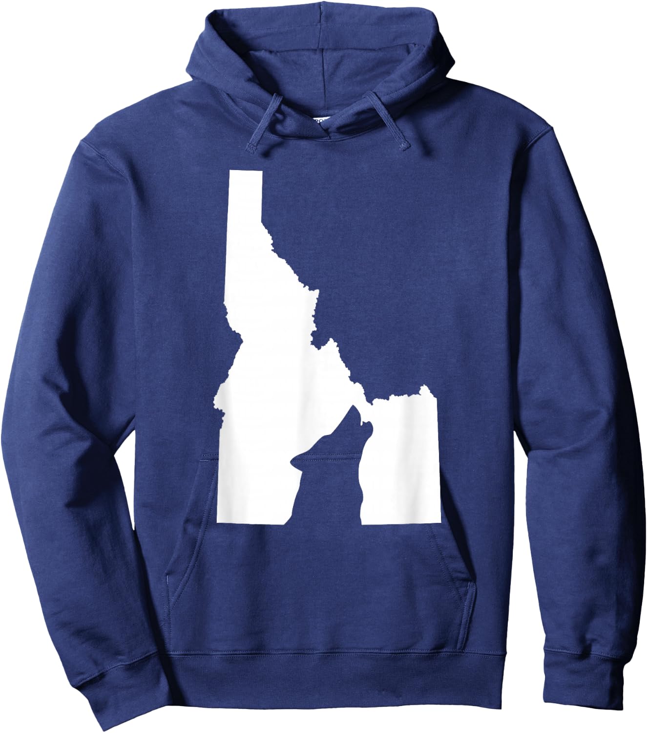 Idaho State Gray Wolf Outdoor Sports Hunting Shirt Hoodie - Hoodie | Navy