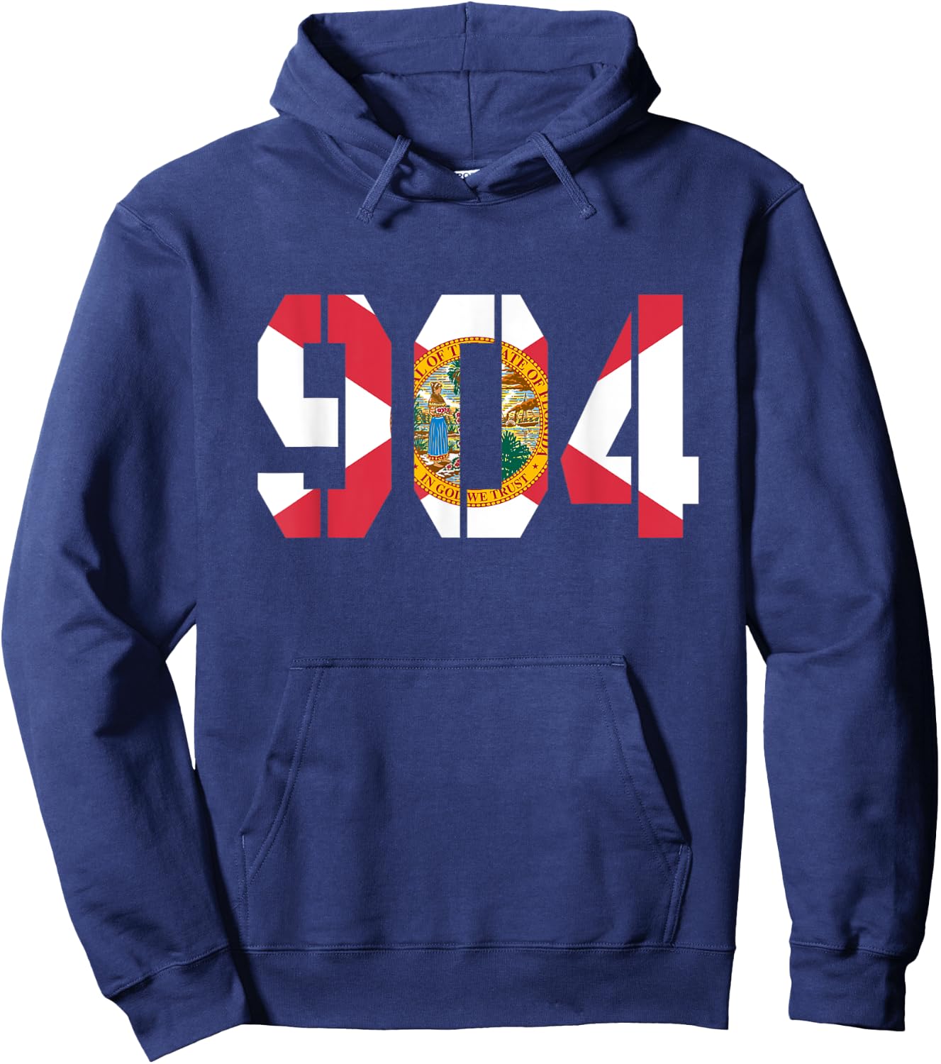 904 Duval Florida Flag Lovers Hoodie - Hoodie | Navy