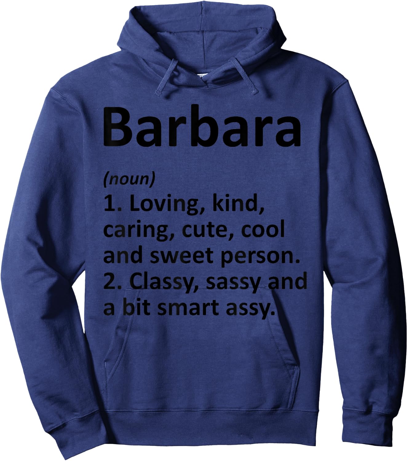 BARBARA Definition Personalized Funny Birthday Gift Hoodie - Hoodie | Navy