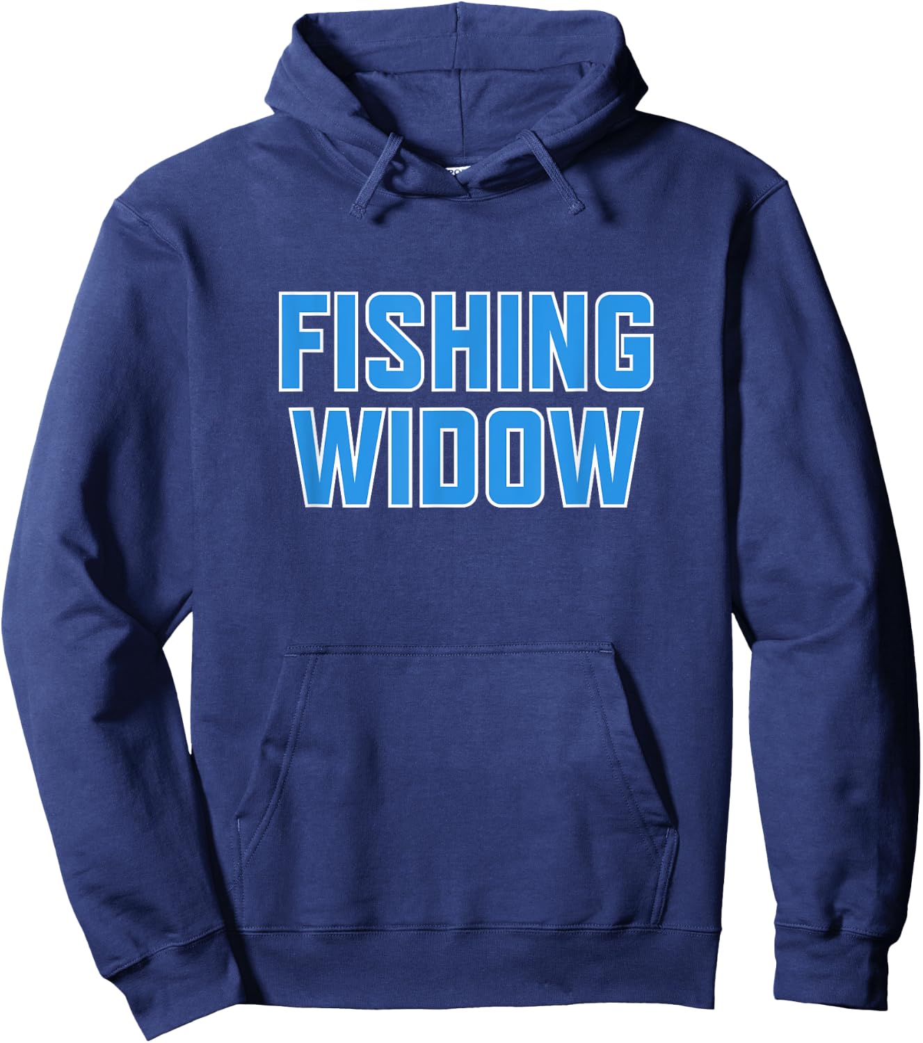 Funny Fishing Widow Shirt for Fisherman's Wife Hoodie - Hoodie | Navy