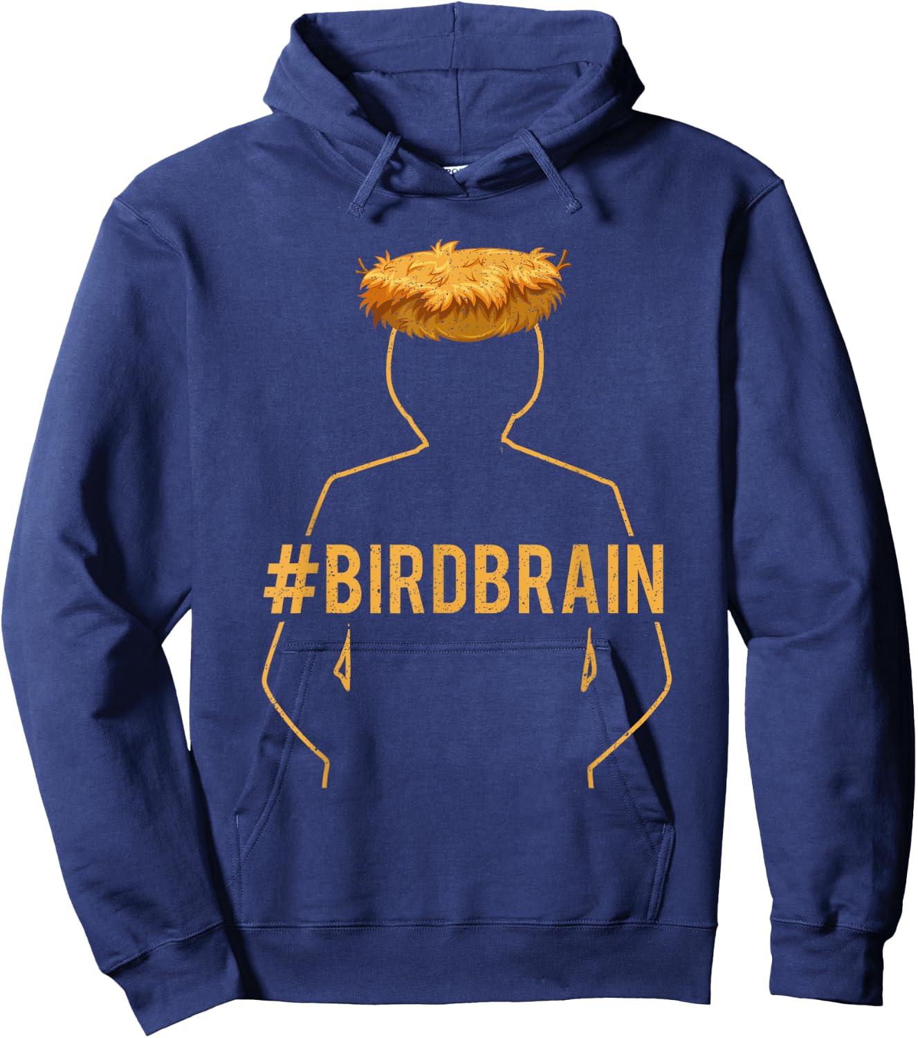 Funny Ornithology Bird Lover Bird Brain Design Hoodie - Hoodie | Navy