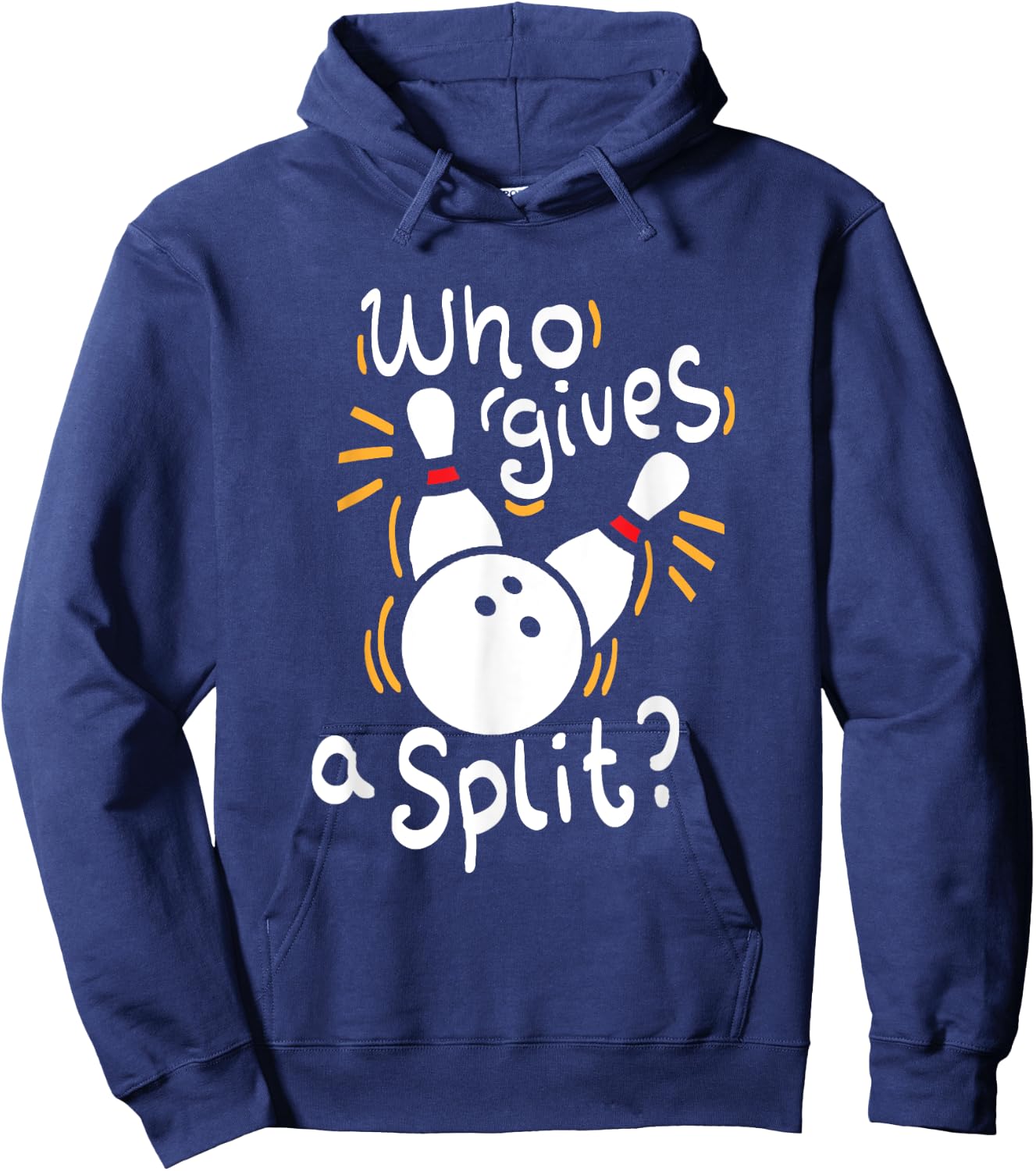Who gives a split? - Funny Bowling Hoodie - Hoodie | Navy