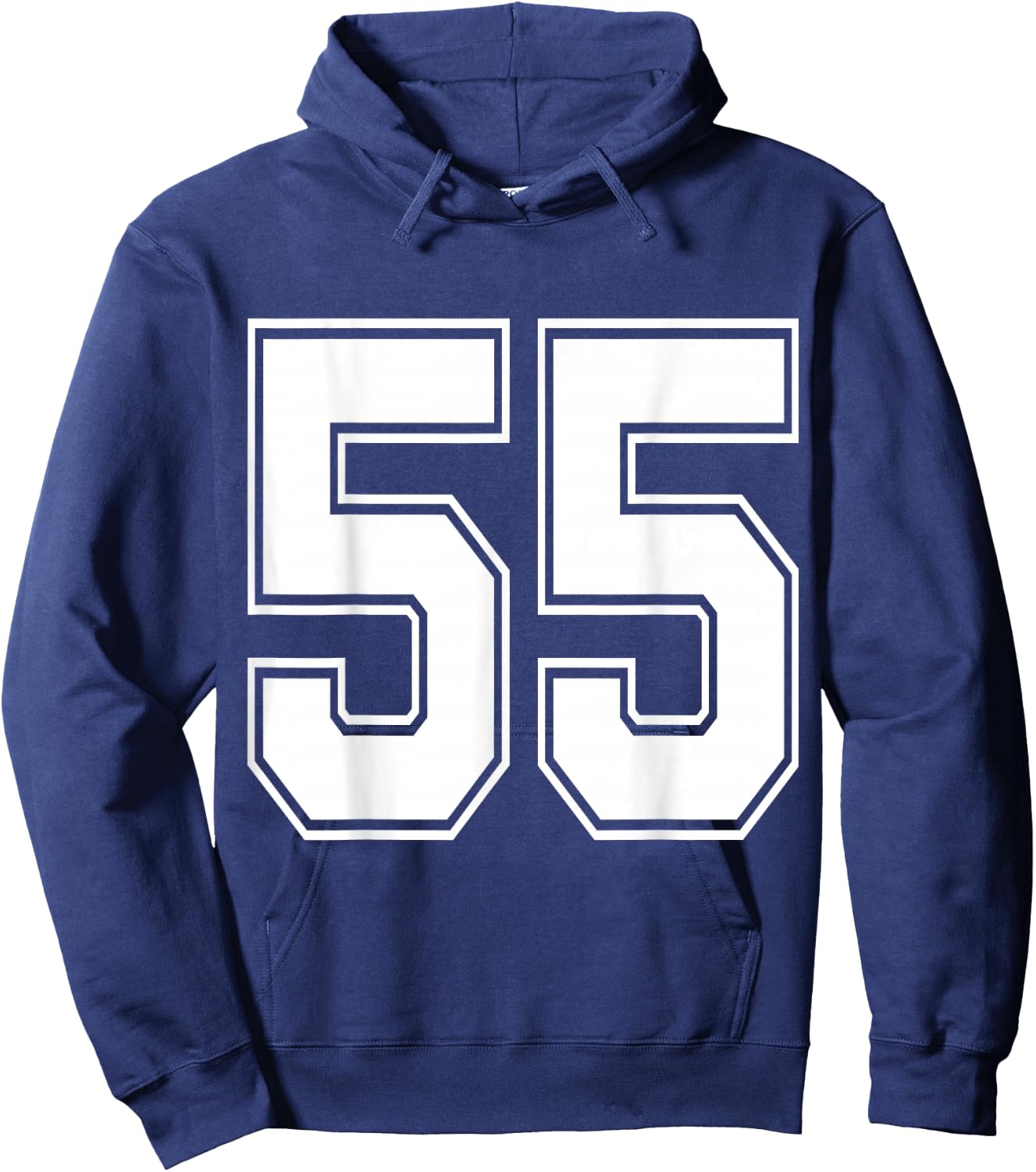 #55 Number 55 Sports. Jersey My Favorite Player #55 Hoodie - Hoodie | Navy