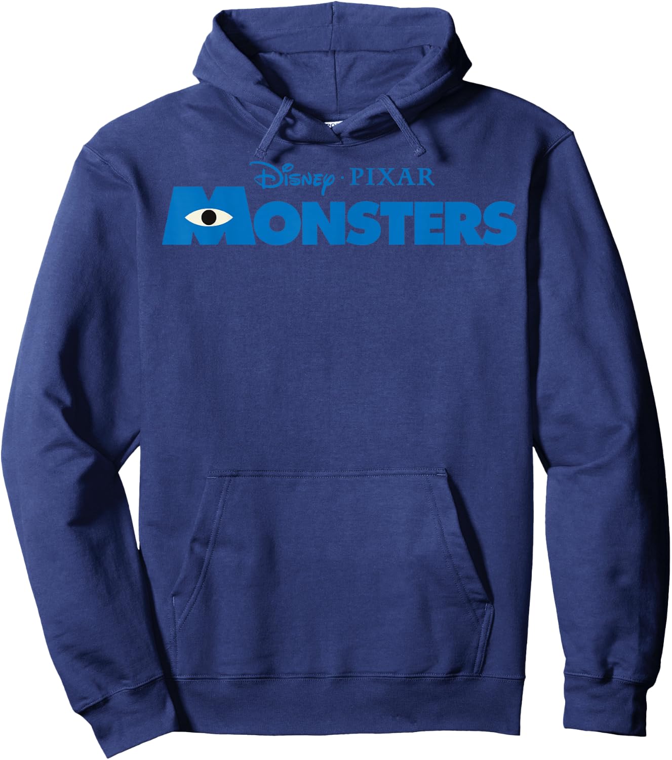 Disney Pixar Monsters Inc. Blue Movie Logo Hoodie - Hoodie | Navy