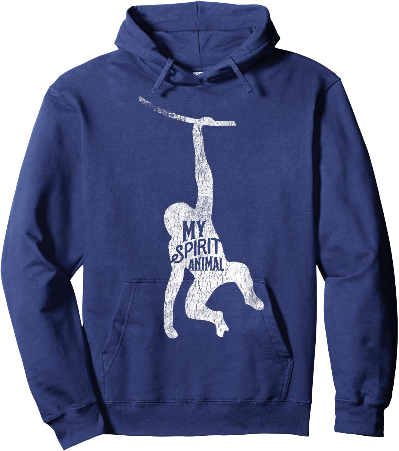 Cute Monkey Is My Spirit Animal Love Monkeys Gift Hoodie - Hoodie | Navy