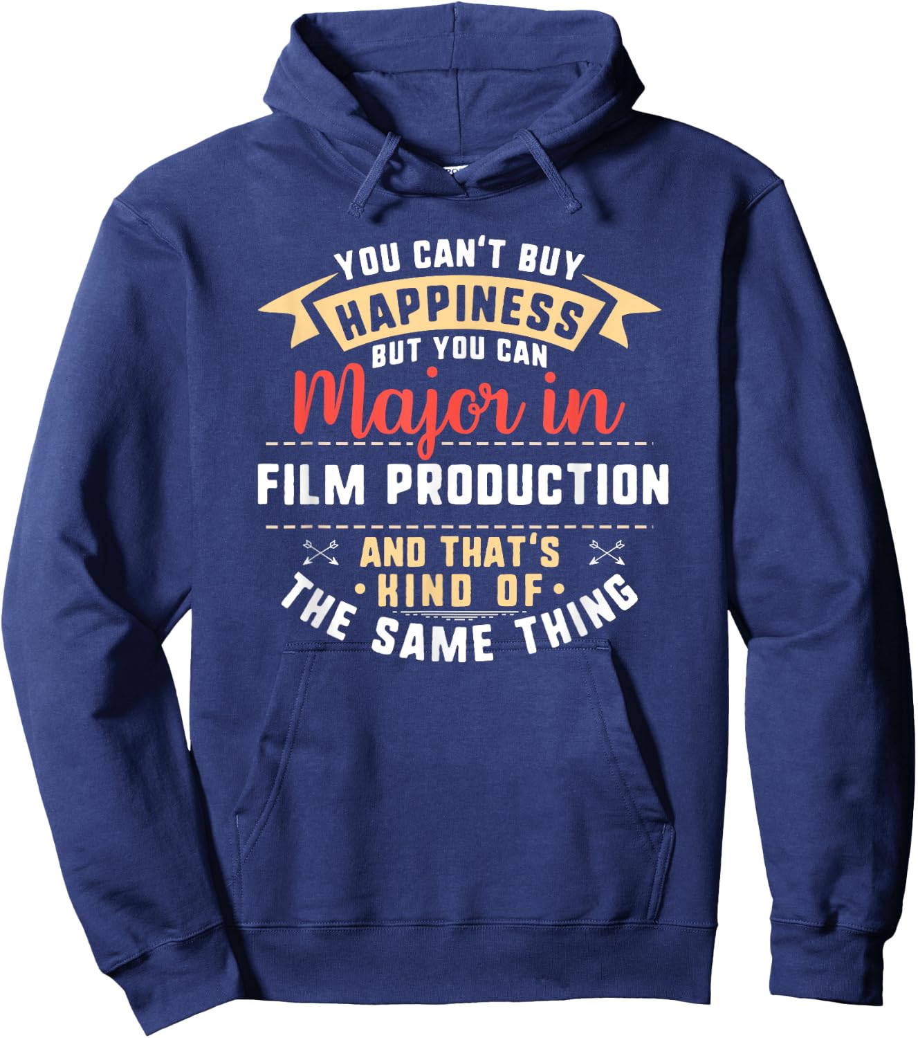 Funny Film Production Major Student Shirt Graduation Gift Hoodie - Hoodie | Navy
