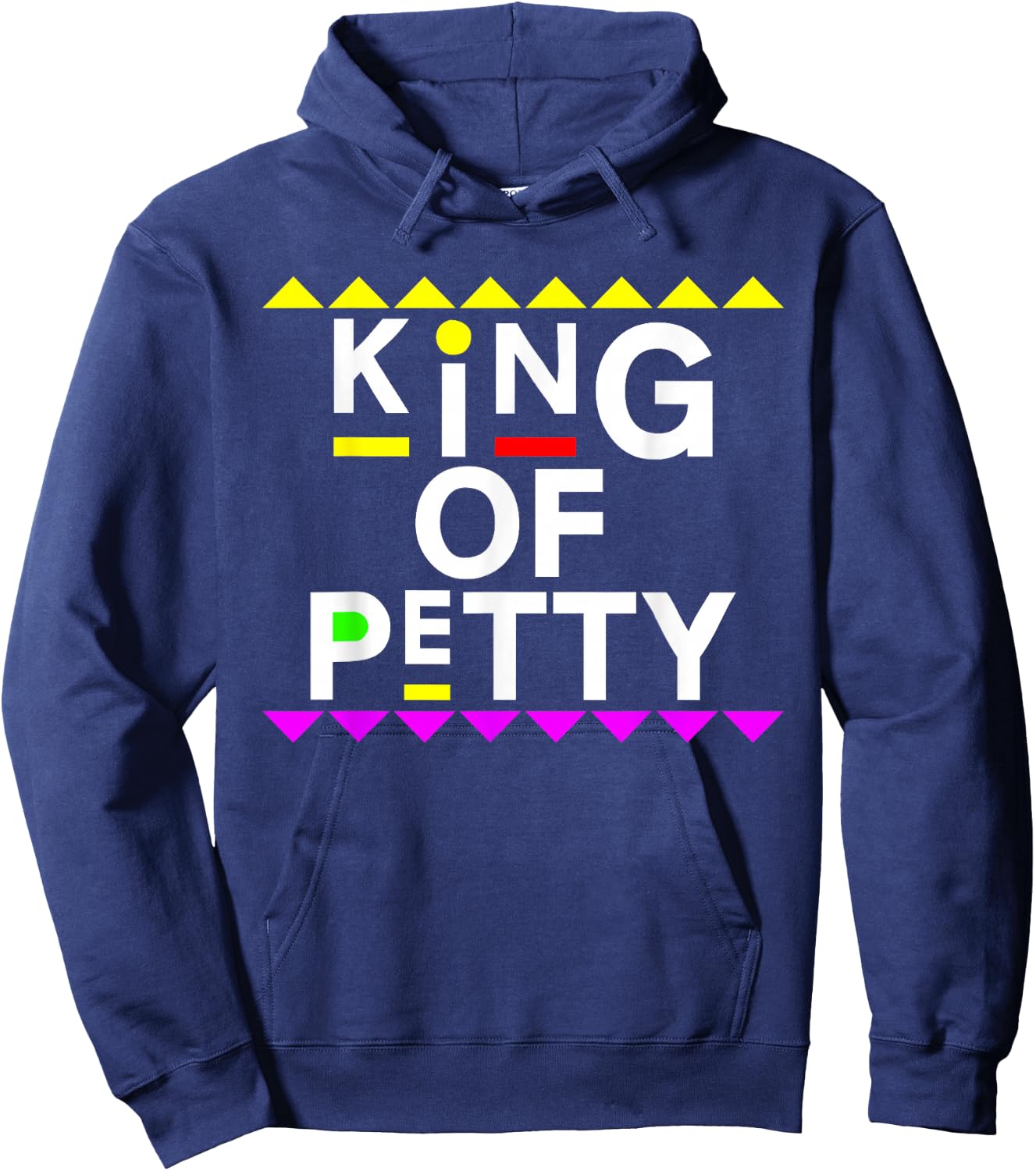 King of Petty Shirt 90s Style Hoodie - Hoodie | Navy