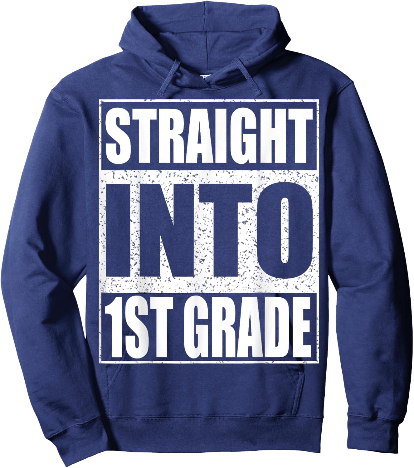 Straight Into 1st Grade Shirt Boy Girl Back To School Hoodie - Hoodie | Navy