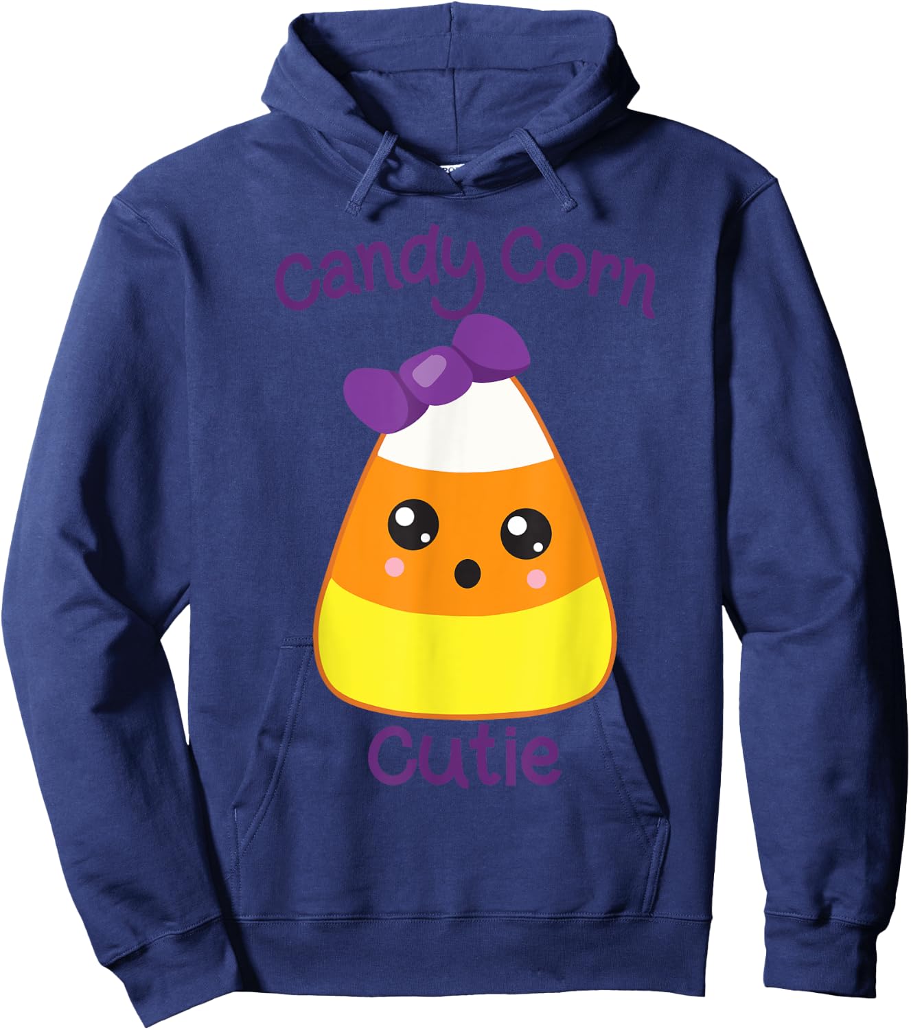 Candy Corn Cutie Cute Halloween Costume Graphic design Hoodie - Hoodie | Navy