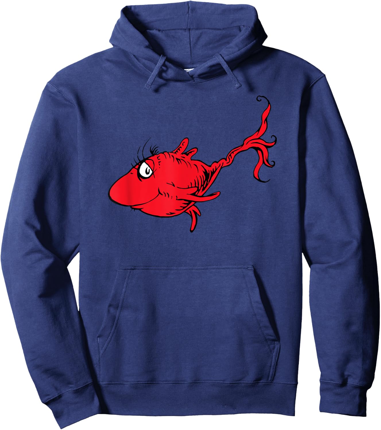 Dr. Seuss Red Fish Hoodie - Hoodie | Navy