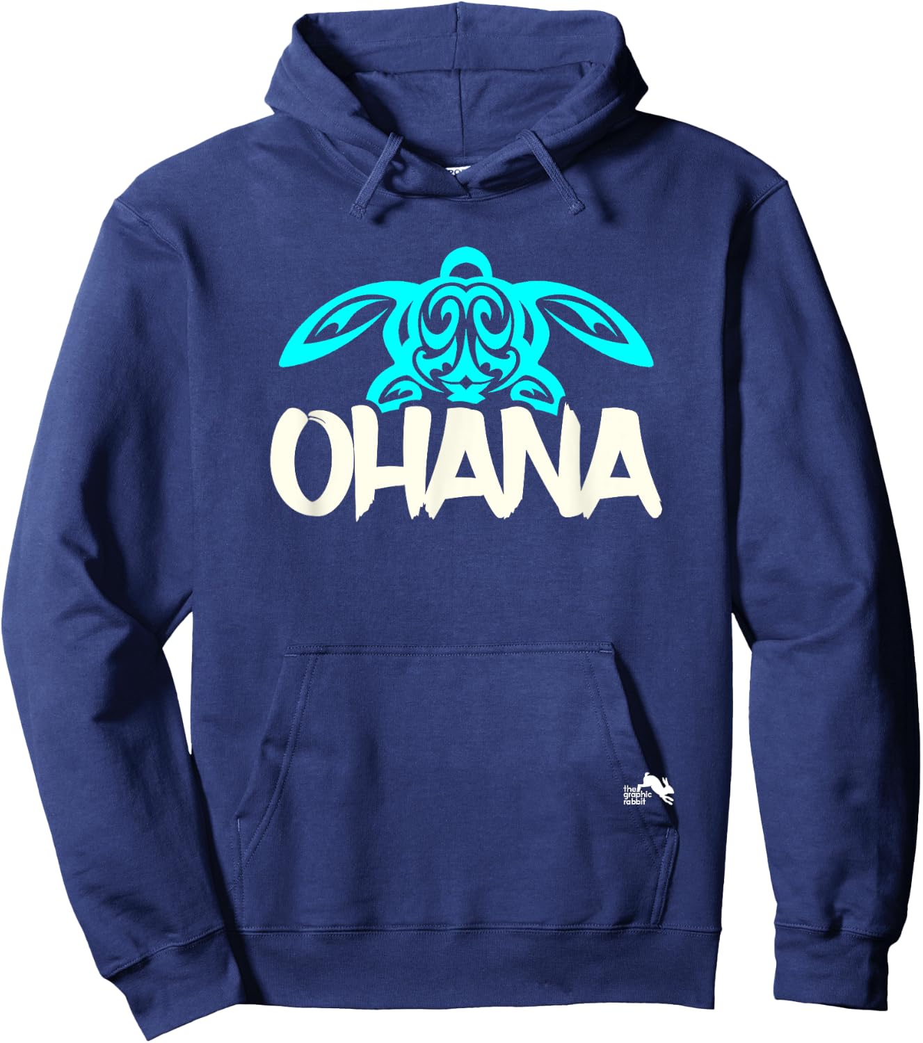 Ohana T Shirt means Family - Sea Turtle Hawaii Gift Hoodie - Hoodie | Navy