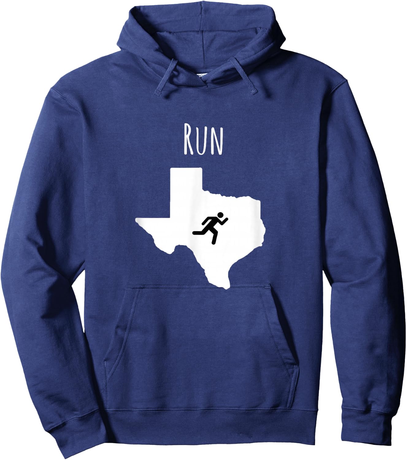 Run Texas Shirt, Runner , Texas Running T Shirt Hoodie - Hoodie | Navy