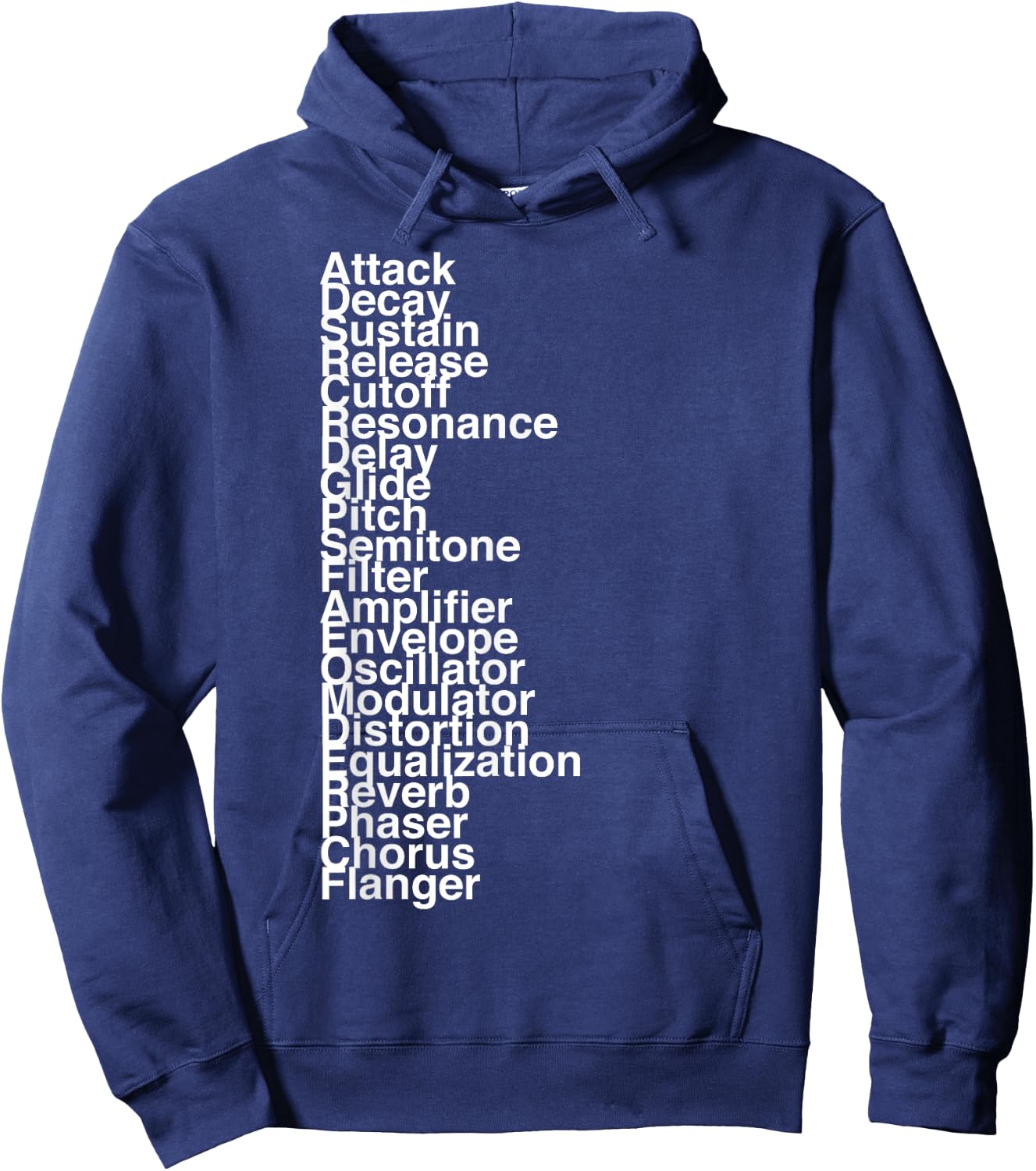 Synth Terms Hoodie - Hoodie | Navy