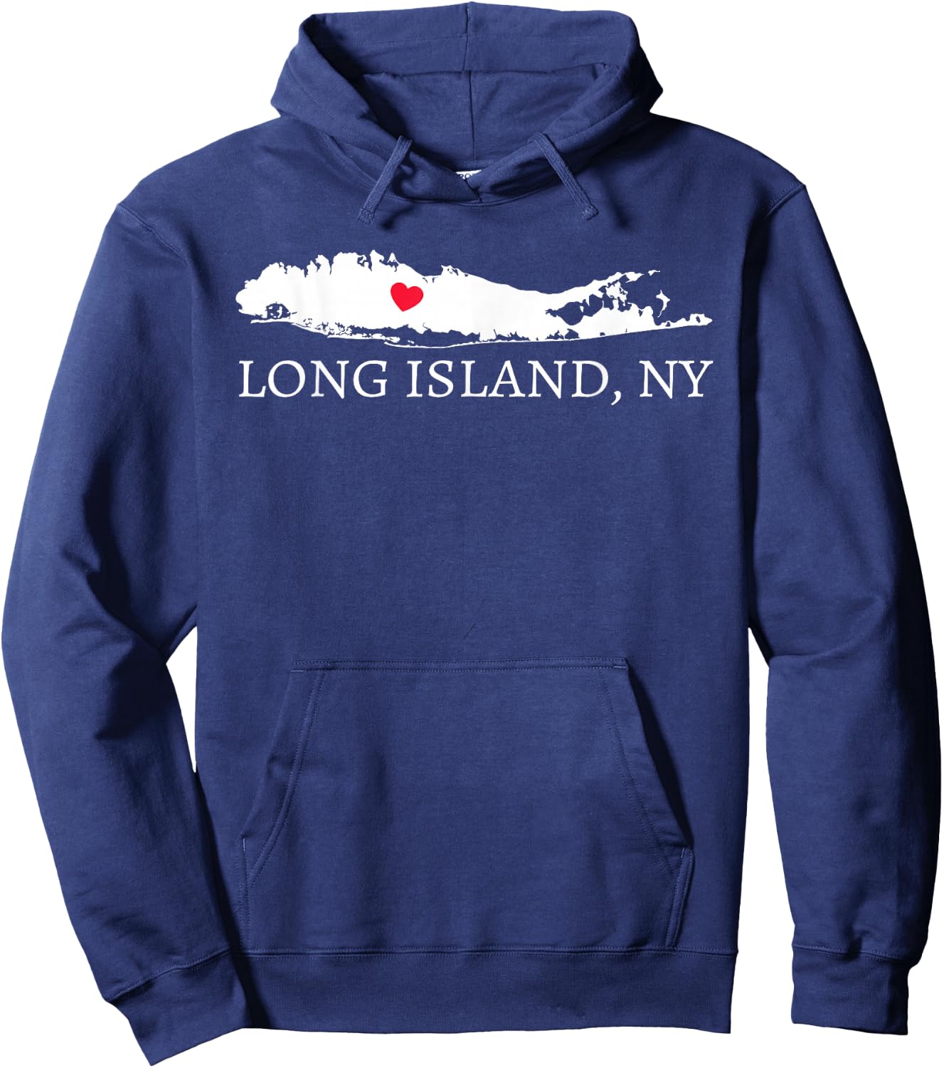 Long Island NY T Shirt Souvenir Gift Shirt Hoodie - Hoodie | Navy