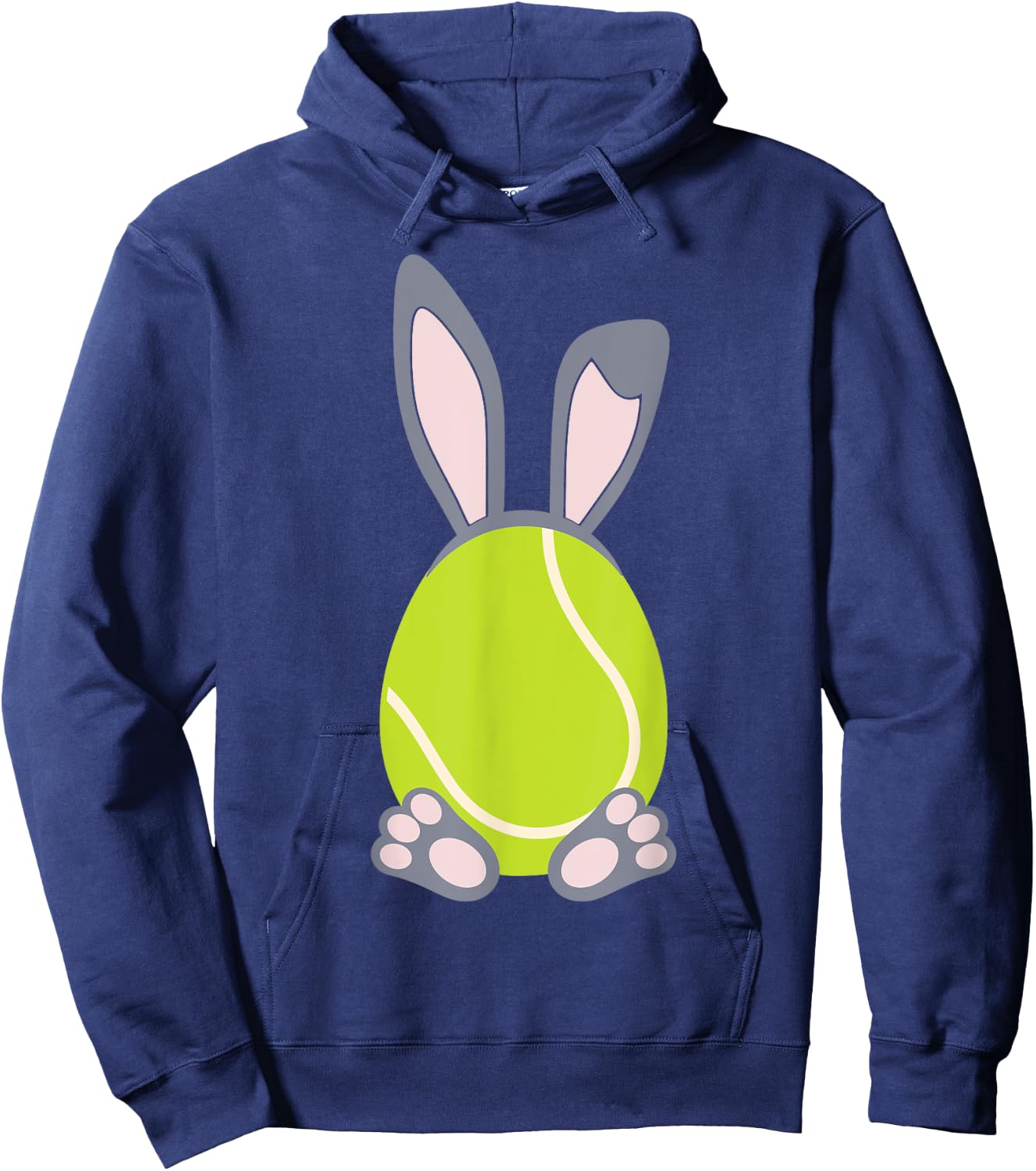 Tennis Easter Egg Rabbit Bunny - Tennis Shirt Hoodie - Hoodie | Navy