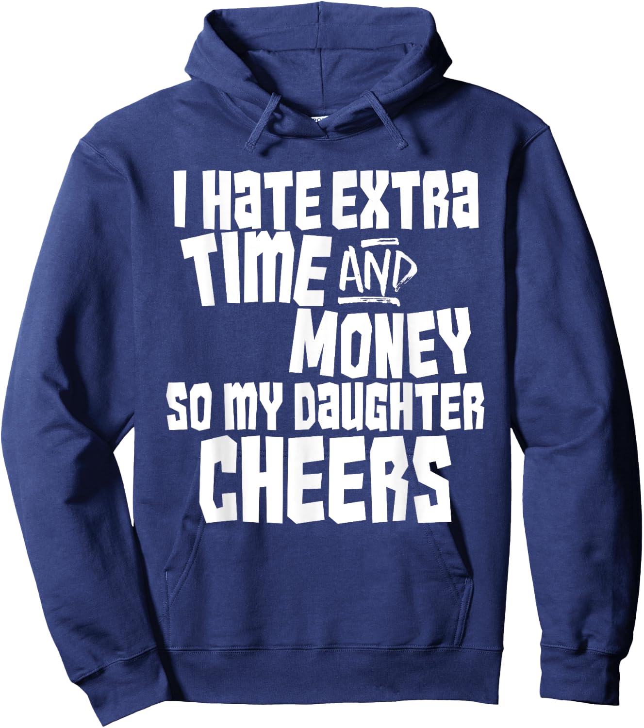 Funny Dad Parent of Cheerleader Cheer Team Gift Shirt Hoodie - Hoodie | Navy