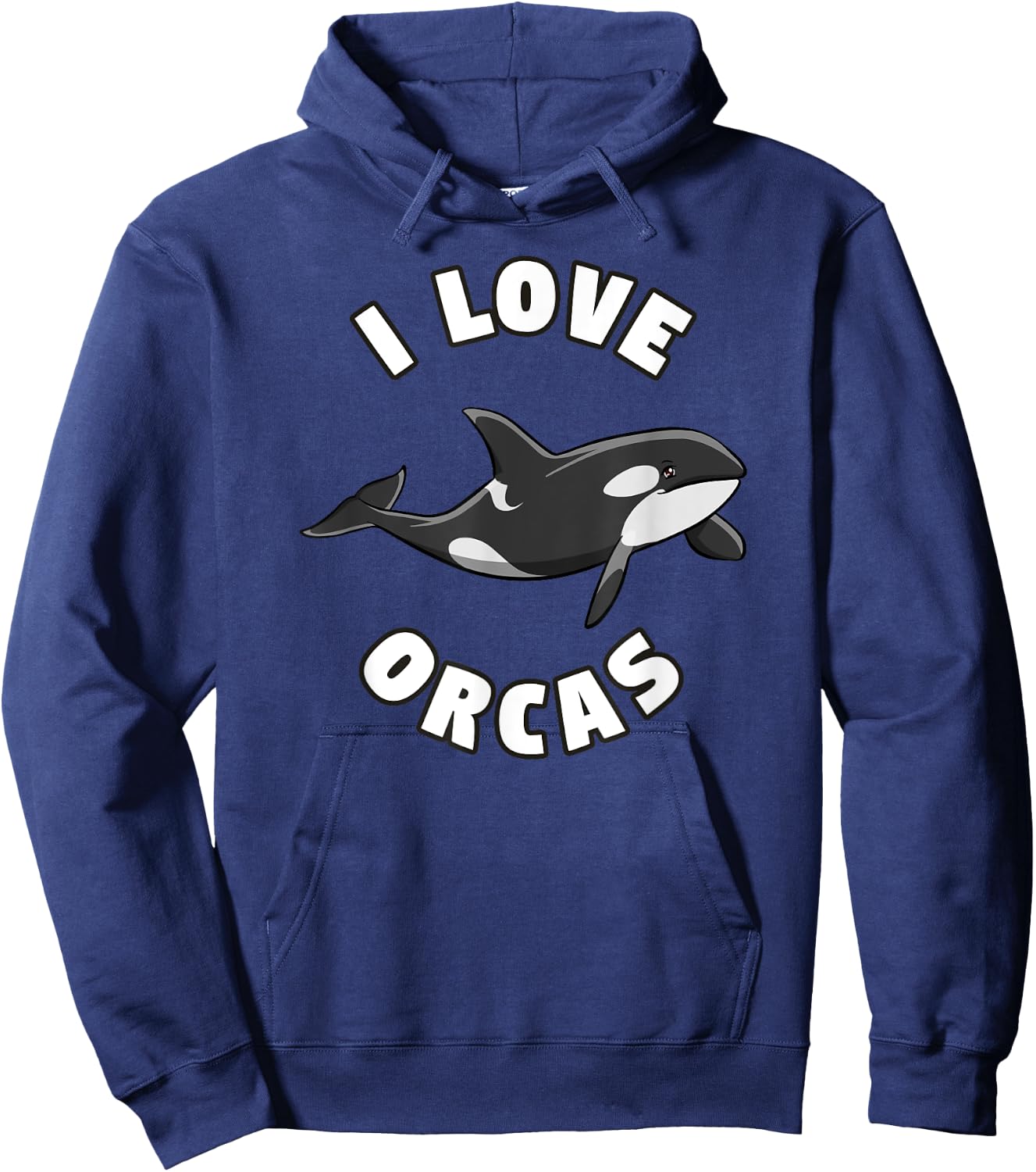 I Love Orcas Killer Whale Orca Lover Hoodie - Hoodie | Navy