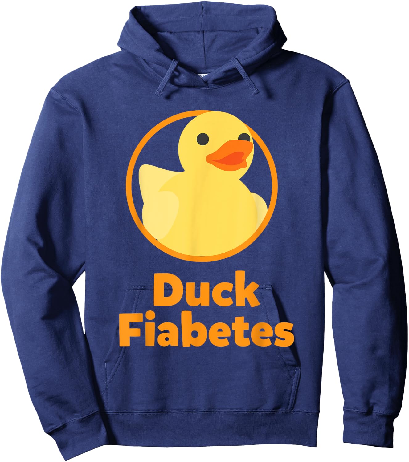 Funny Diabetes Duck Fiabetes Hoodie - Hoodie | Navy