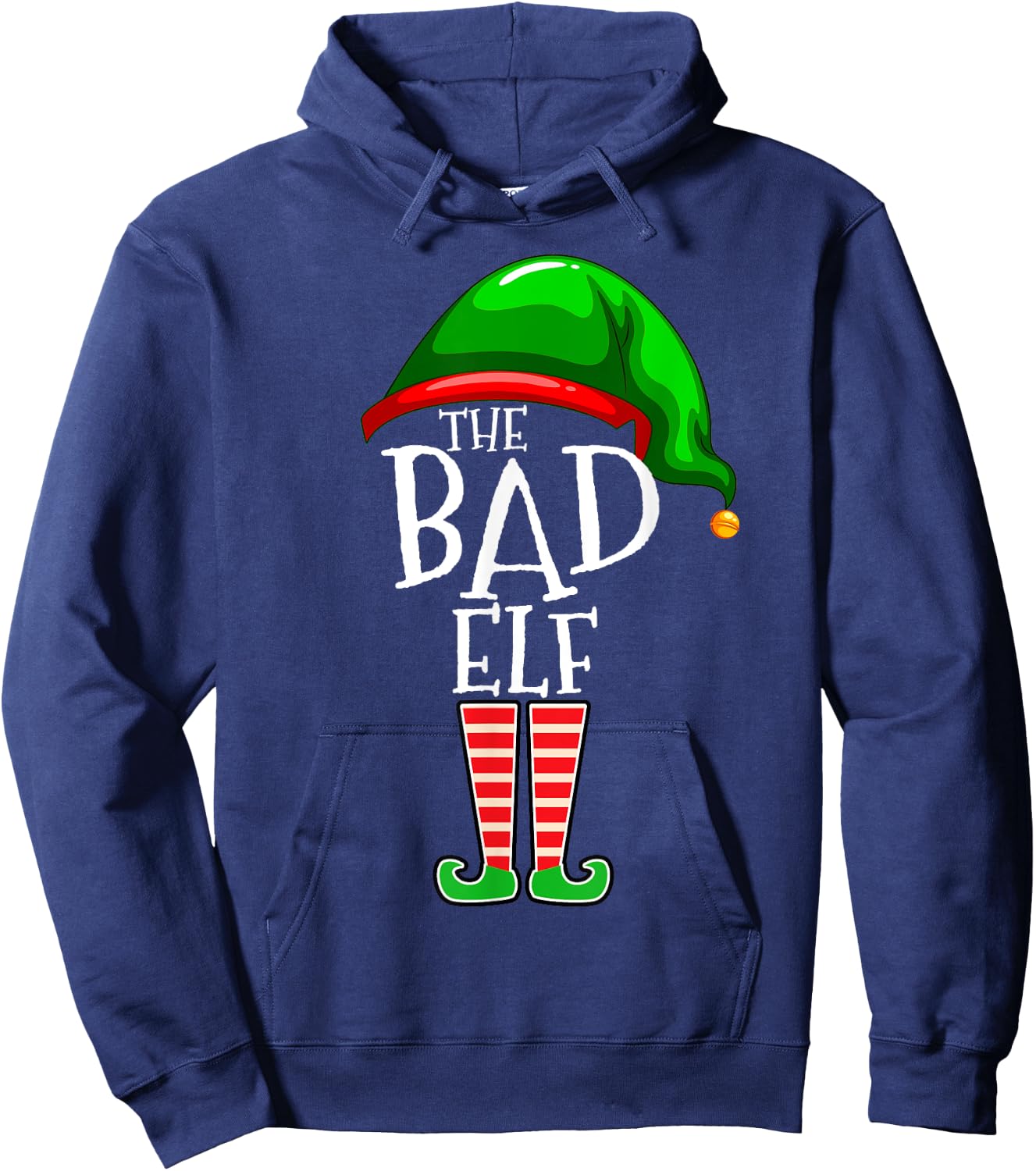 The Bad Elf Group Matching Family Christmas Gift Outfit Set Hoodie - Hoodie | Navy