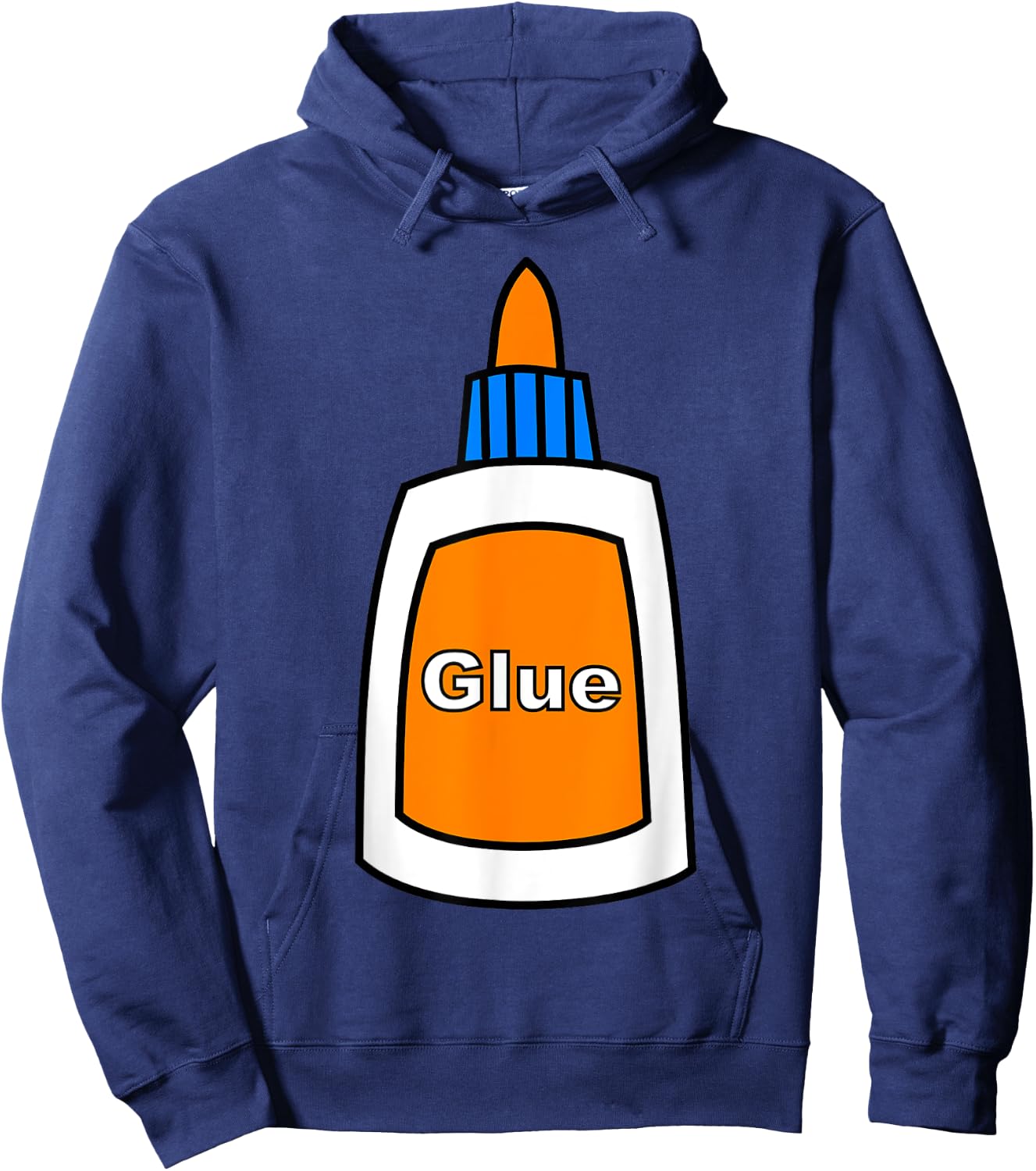 Glue Bottle Funny School Supply Halloween Costume Hoodie - Hoodie | Navy