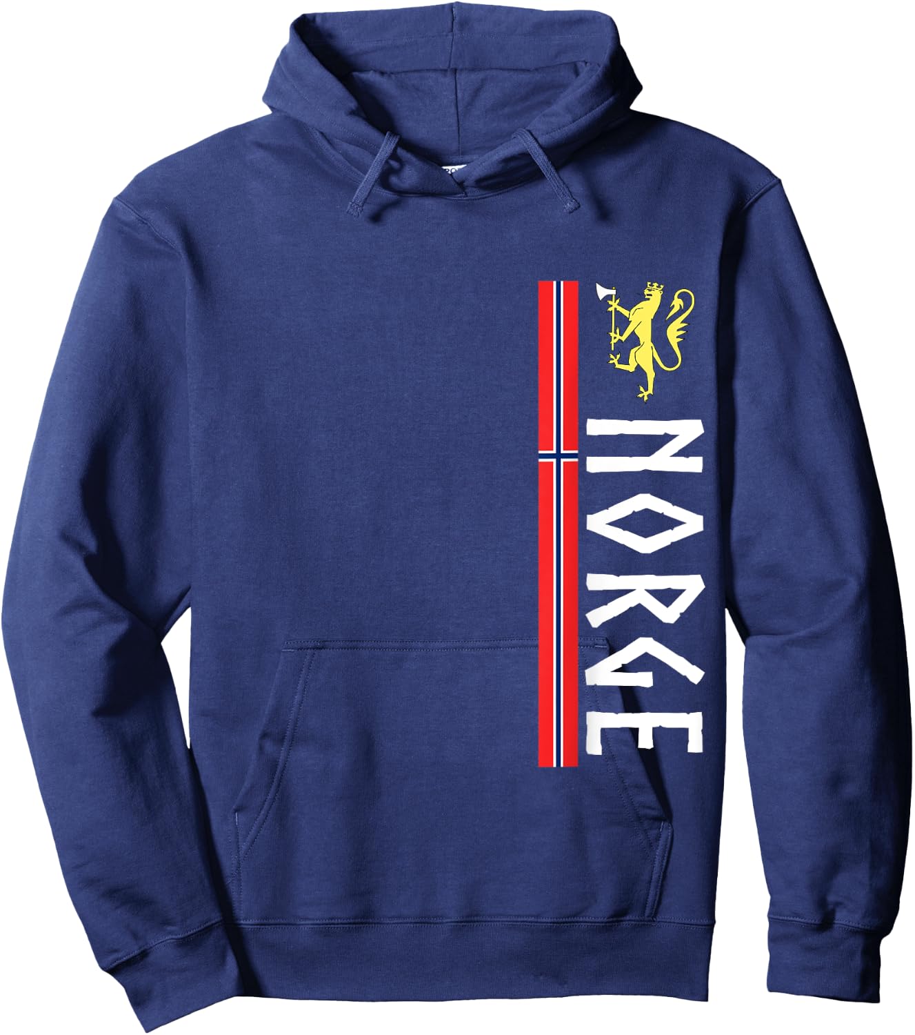 Norge Soccer Jersey Shirt Flag Of Norway Norwegian Map Gift Hoodie - Hoodie | Navy