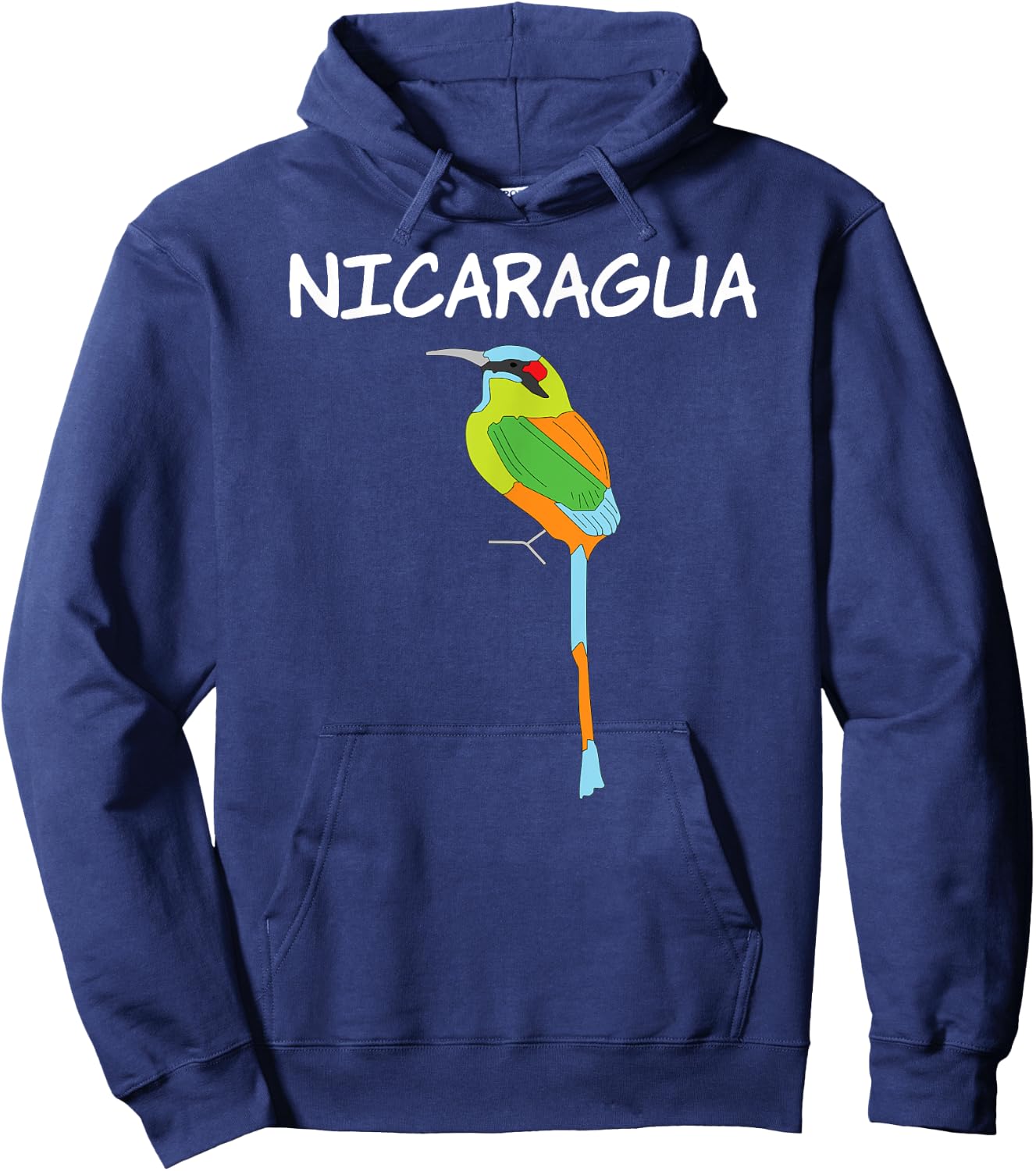 Nicaragua Nicaraguan Bird Central America Guardabarranco Hoodie - Hoodie | Navy