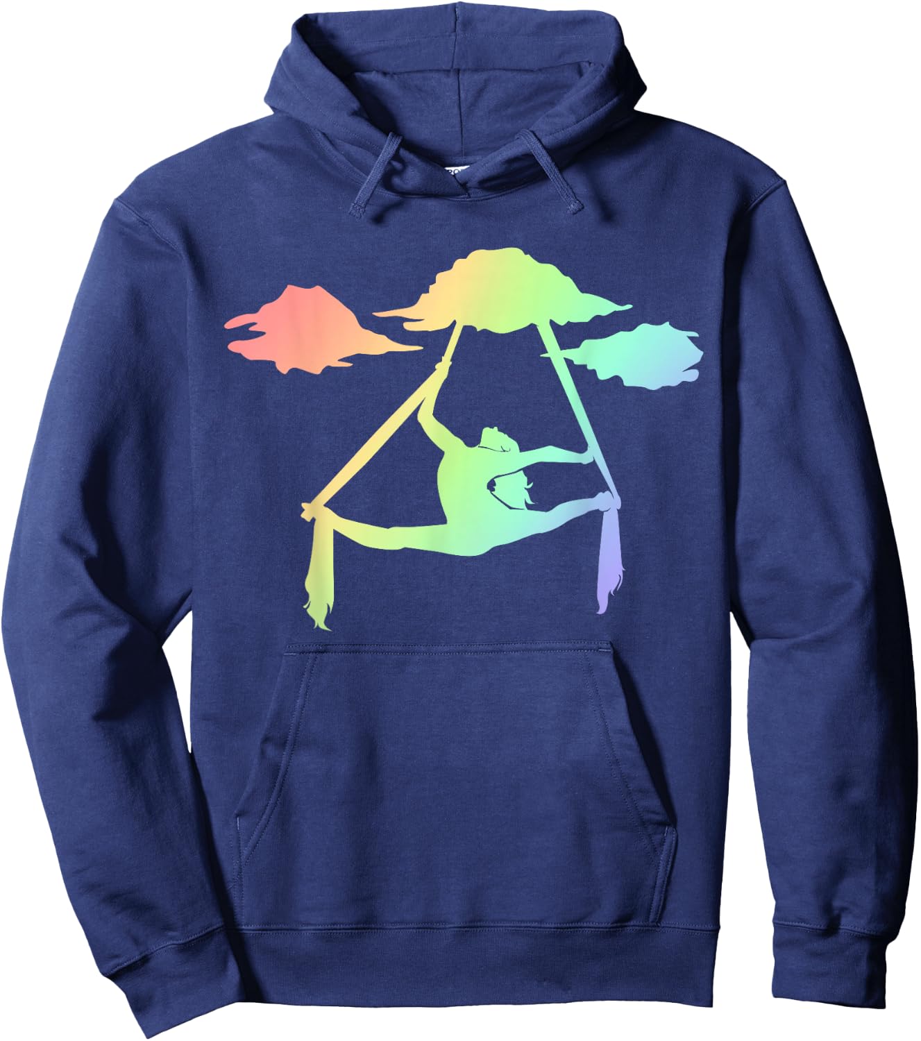 Aerial Silks Rainbow Girls, Trapeze Artist Outfits Hoodie - Hoodie | Navy