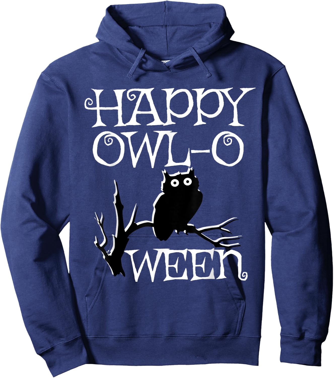 Happy Halloween Owl Shirt, Owl-O-Ween Funny Hoodie - Hoodie | Navy