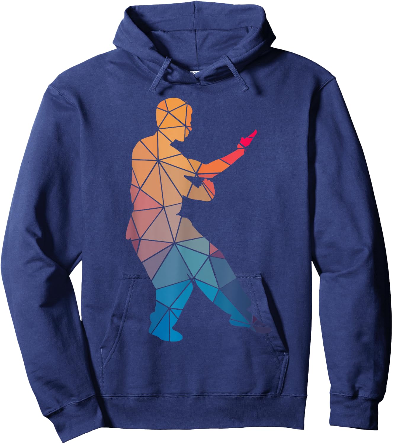 Geometric Cool Kung Fu Shape Gift Hoodie - Hoodie | Navy