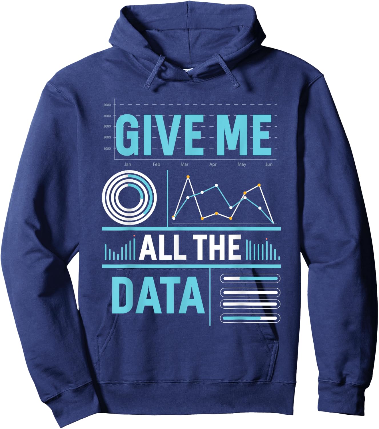 Give Me All The Data Science Funny Computer Scientist Hoodie - Hoodie | Navy