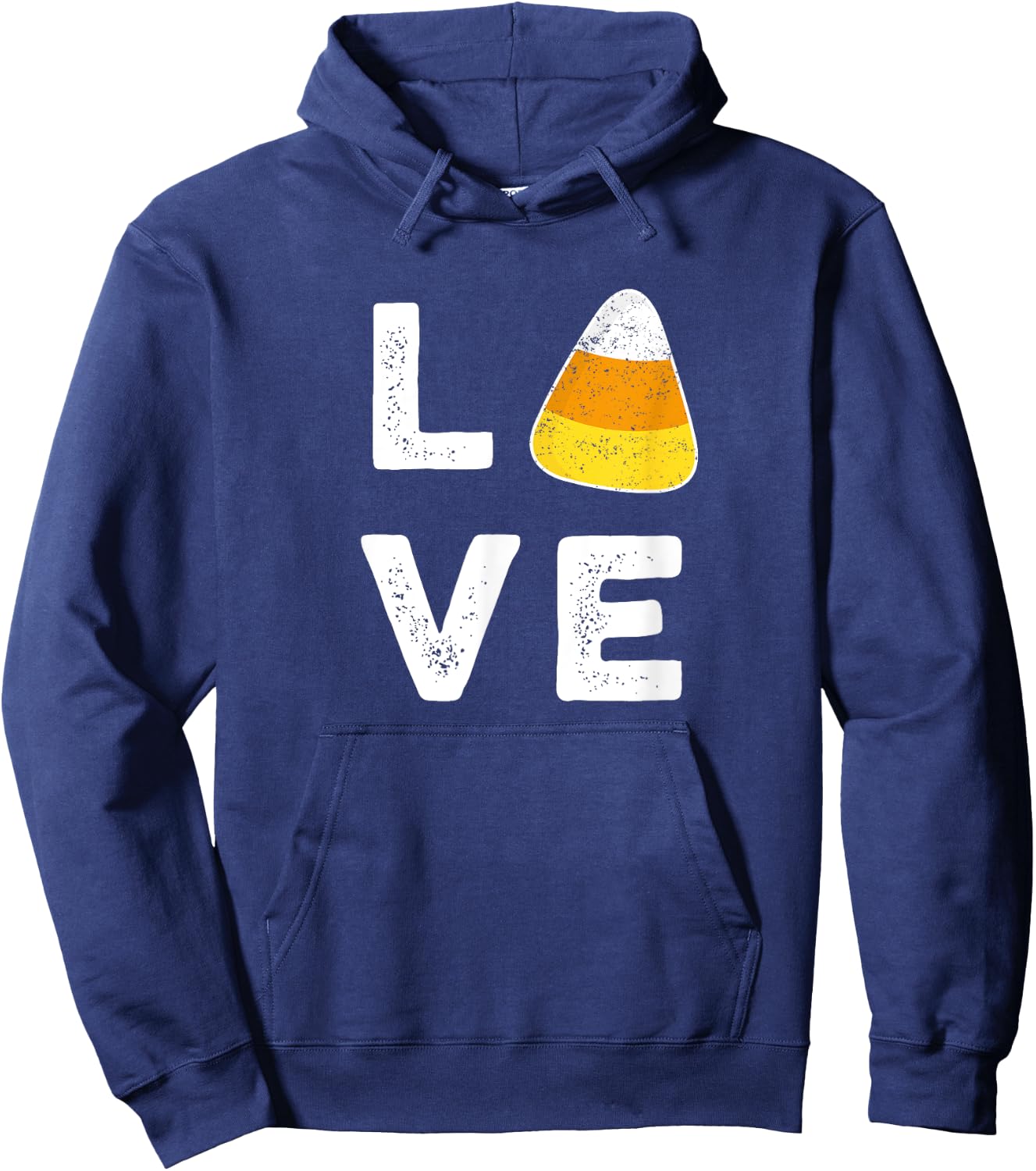 Love Candy Corn Halloween Trick or Treat Party Gift Hoodie - Hoodie | Navy