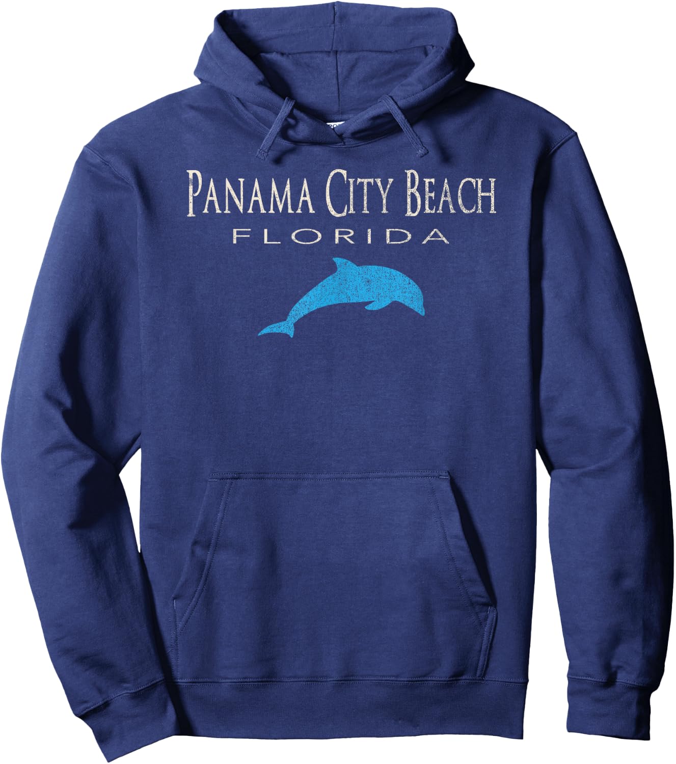 Vintage Panama City Beach FL Dolphin T Shirt Women Girls Kids Hoodie - Hoodie | Navy