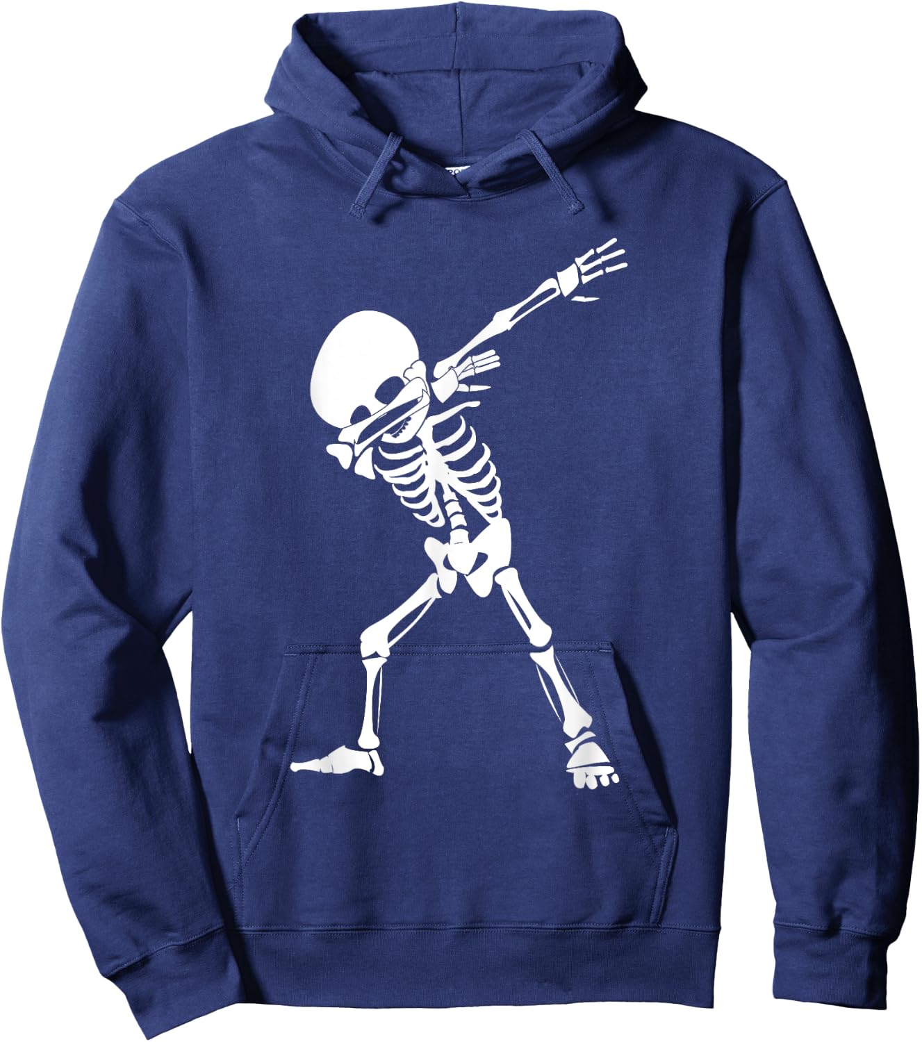 Dabbing Skeleton Shirt - Funny Halloween Dab Skull Hoodie - Hoodie | Navy