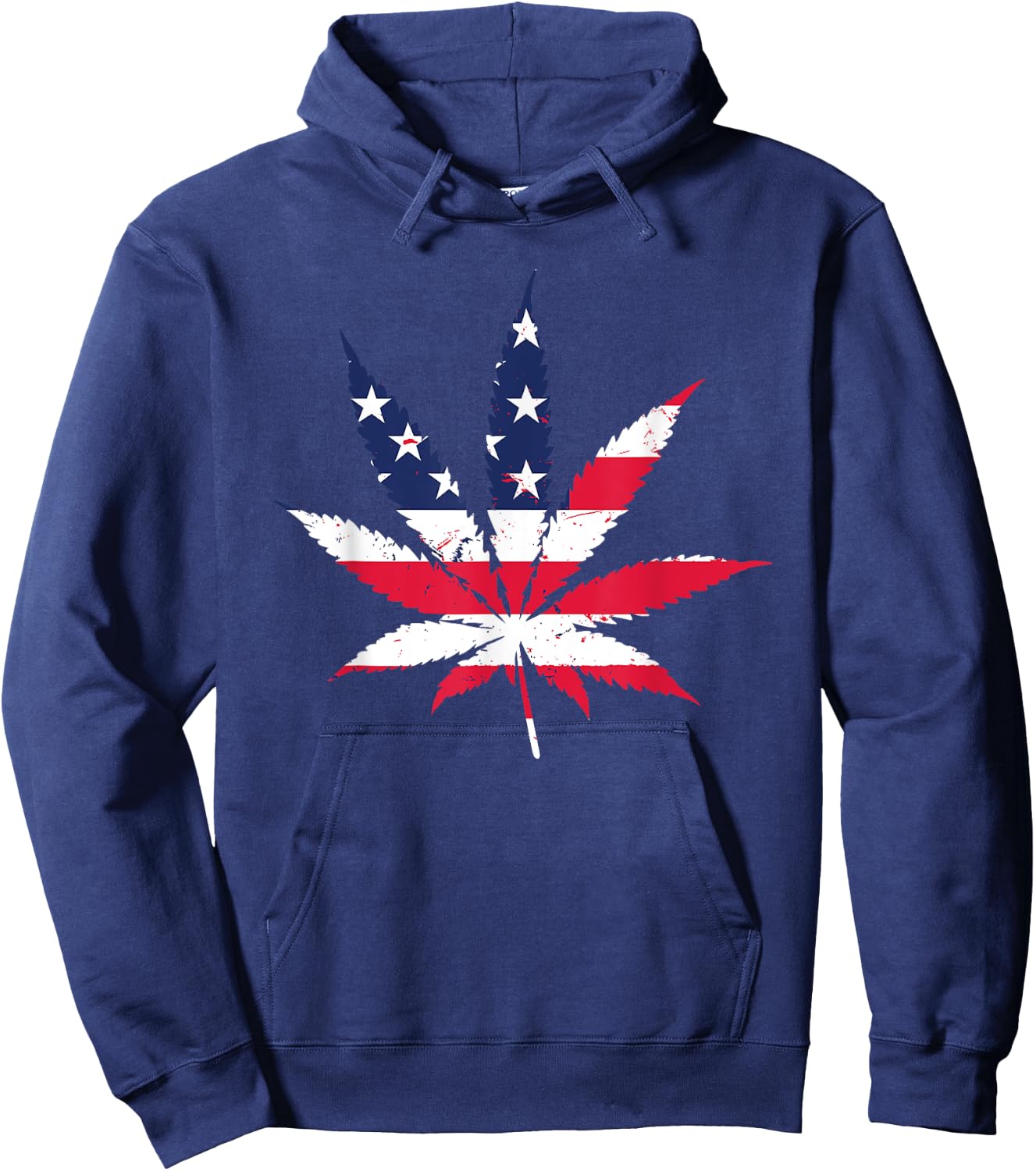 Cannabis USA Graphic T Shirt Marijuana Weed America Hoodie - Hoodie | Navy