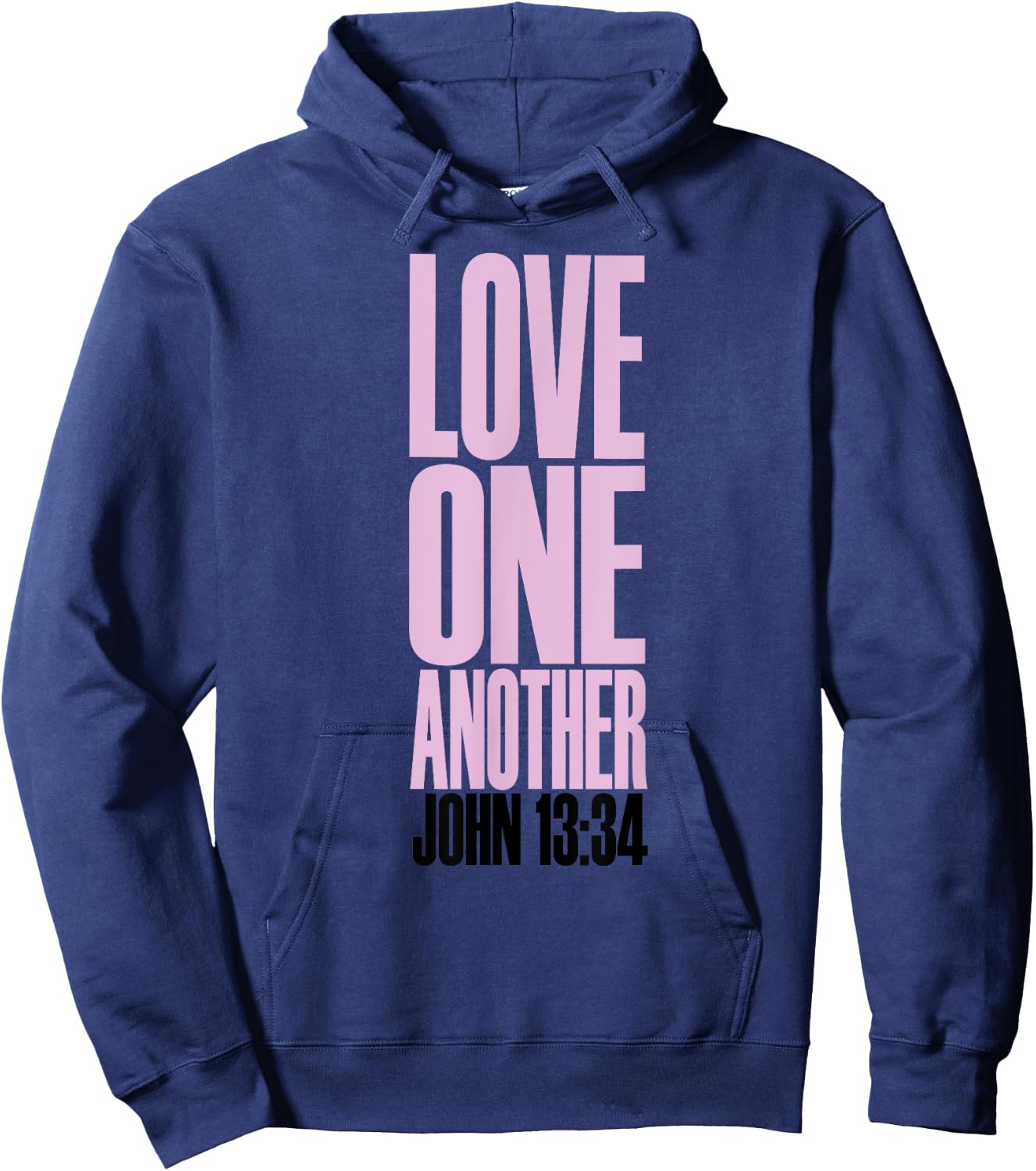 Love One Another Christian Hoodie - Hoodie | Navy